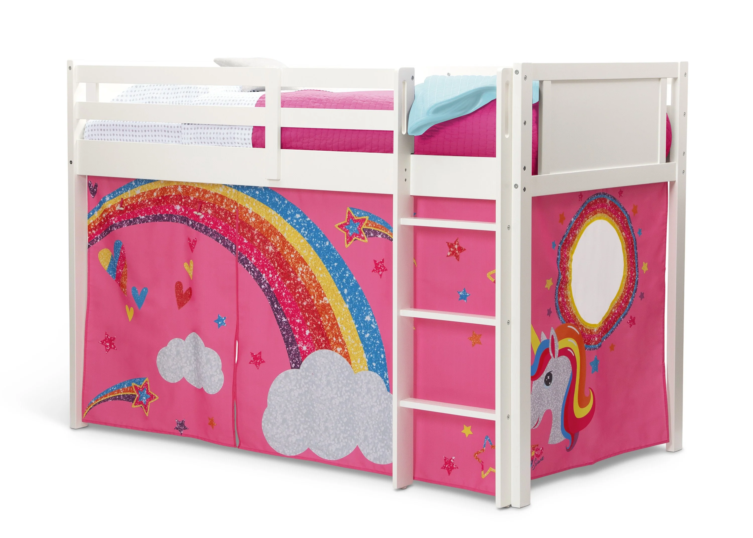 JoJo Siwa Loft Bed Tent - Curtain Set for Twin Loft Bed (Bed Sold Separately) - Image 5