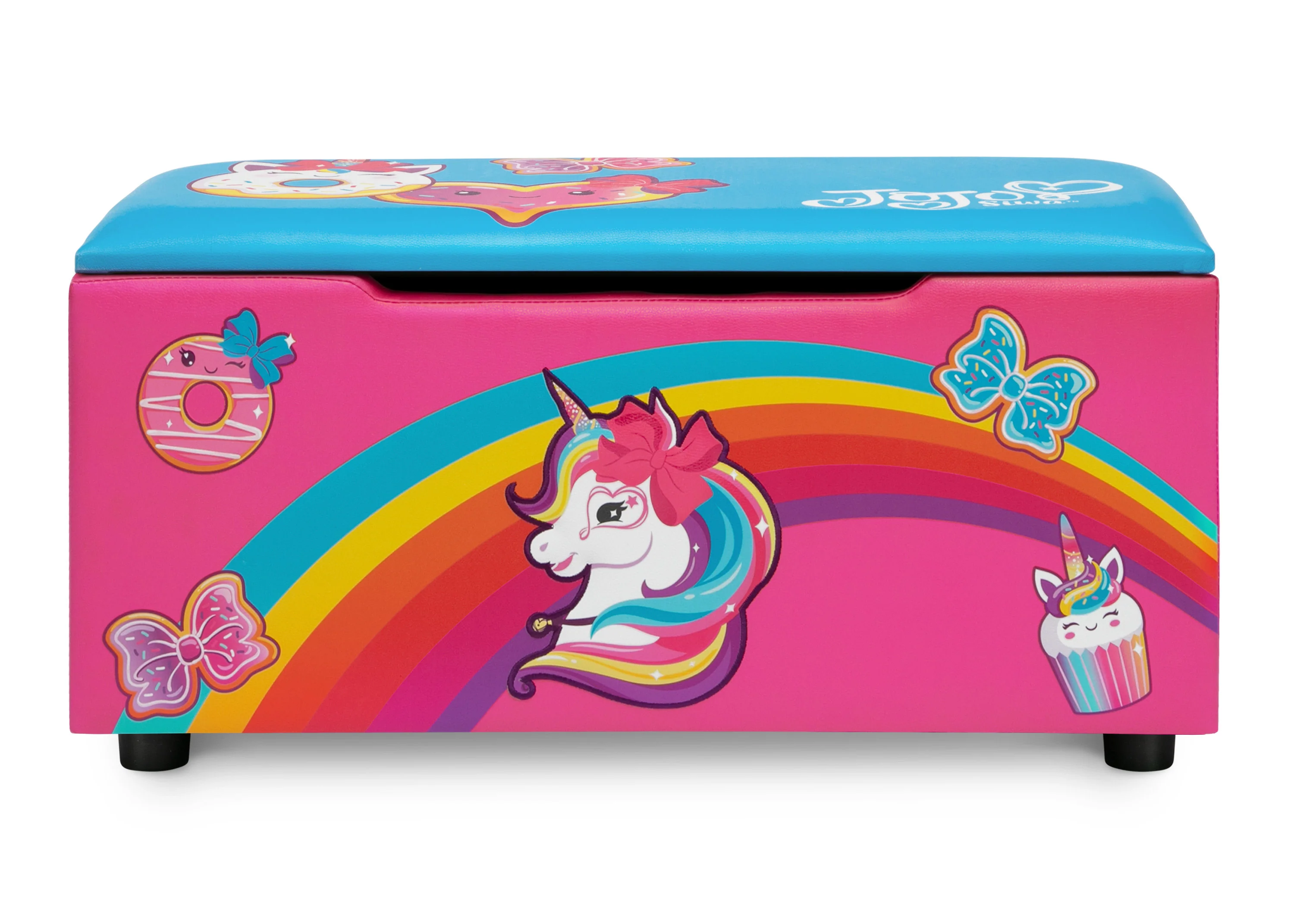 JoJo Siwa Upholstered Storage Bench for Kids - Image 2