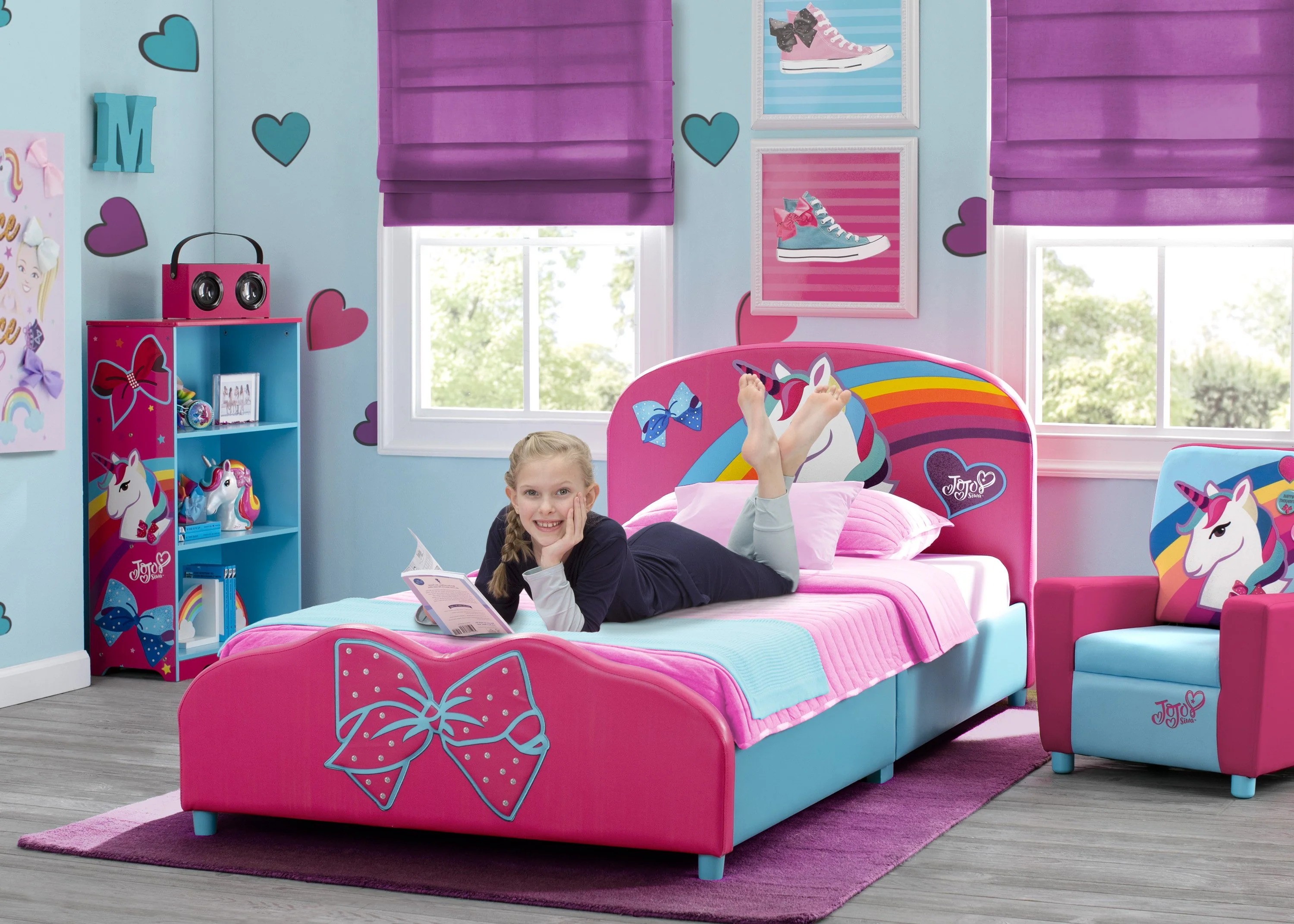 JoJo Siwa Upholstered Twin Bed - Image 3