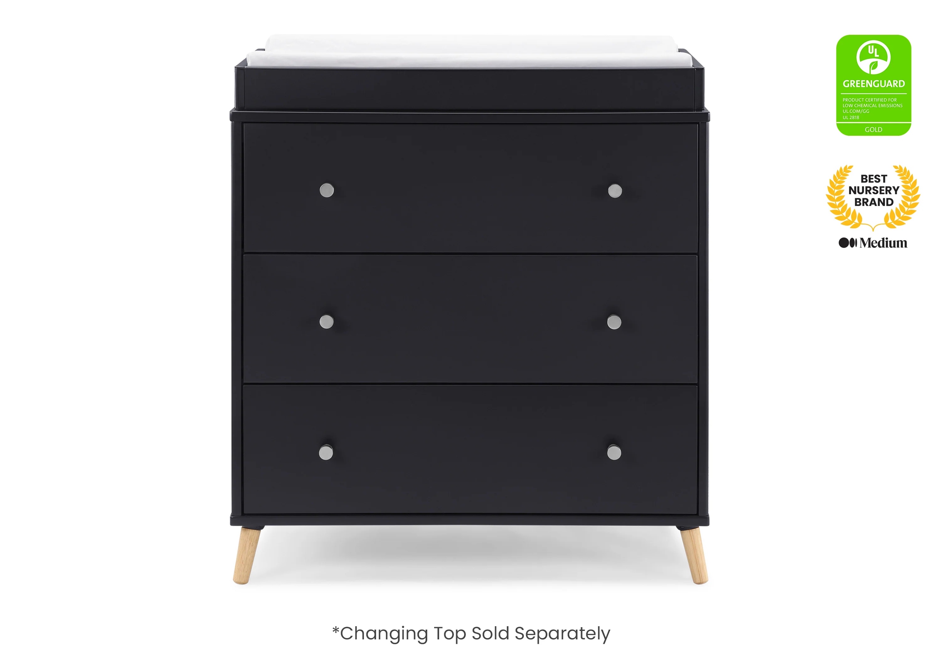 Jordan 3 Drawer Dresser with Interlocking Drawers - Image 10