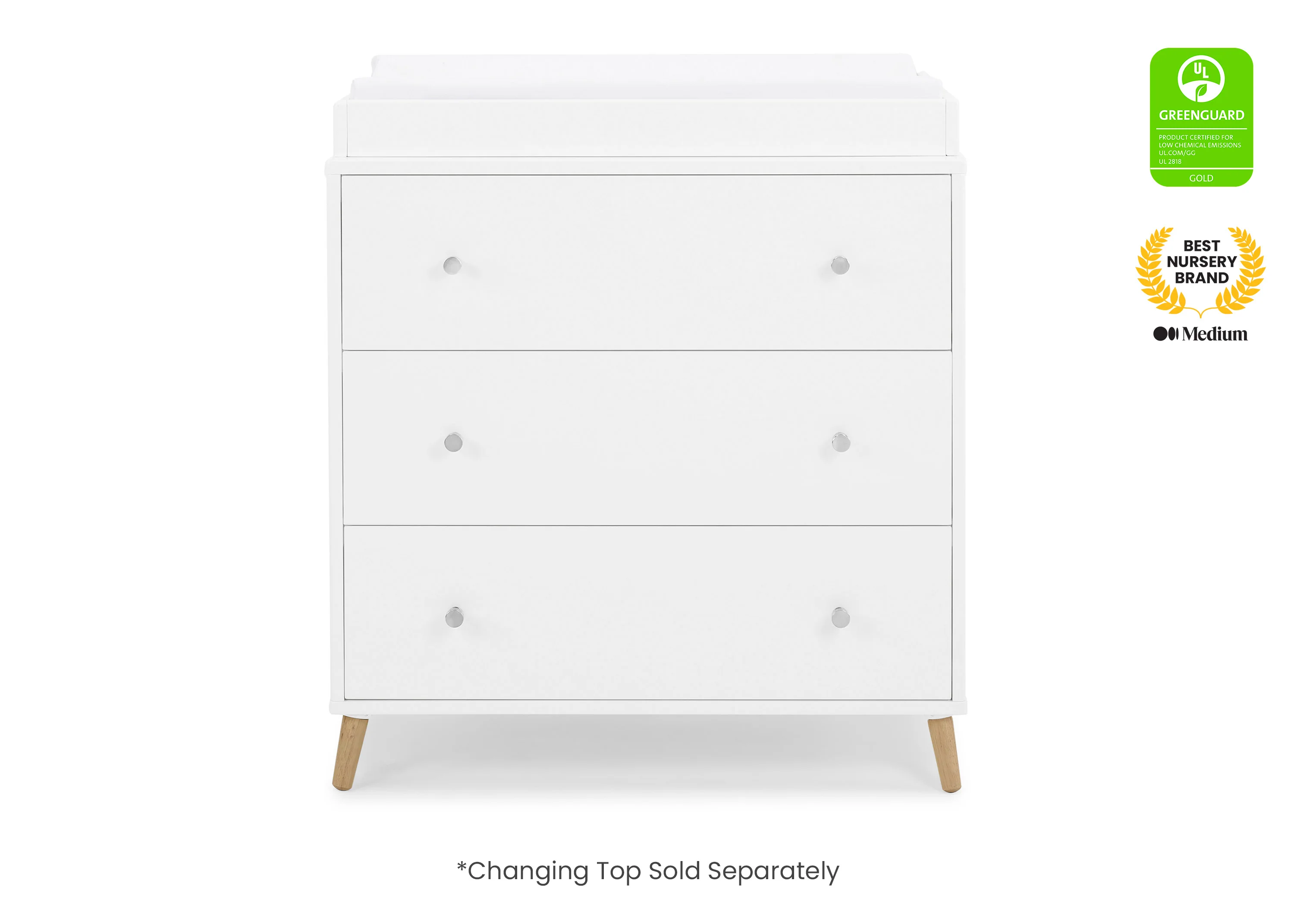 Jordan 3 Drawer Dresser with Interlocking Drawers - Image 18