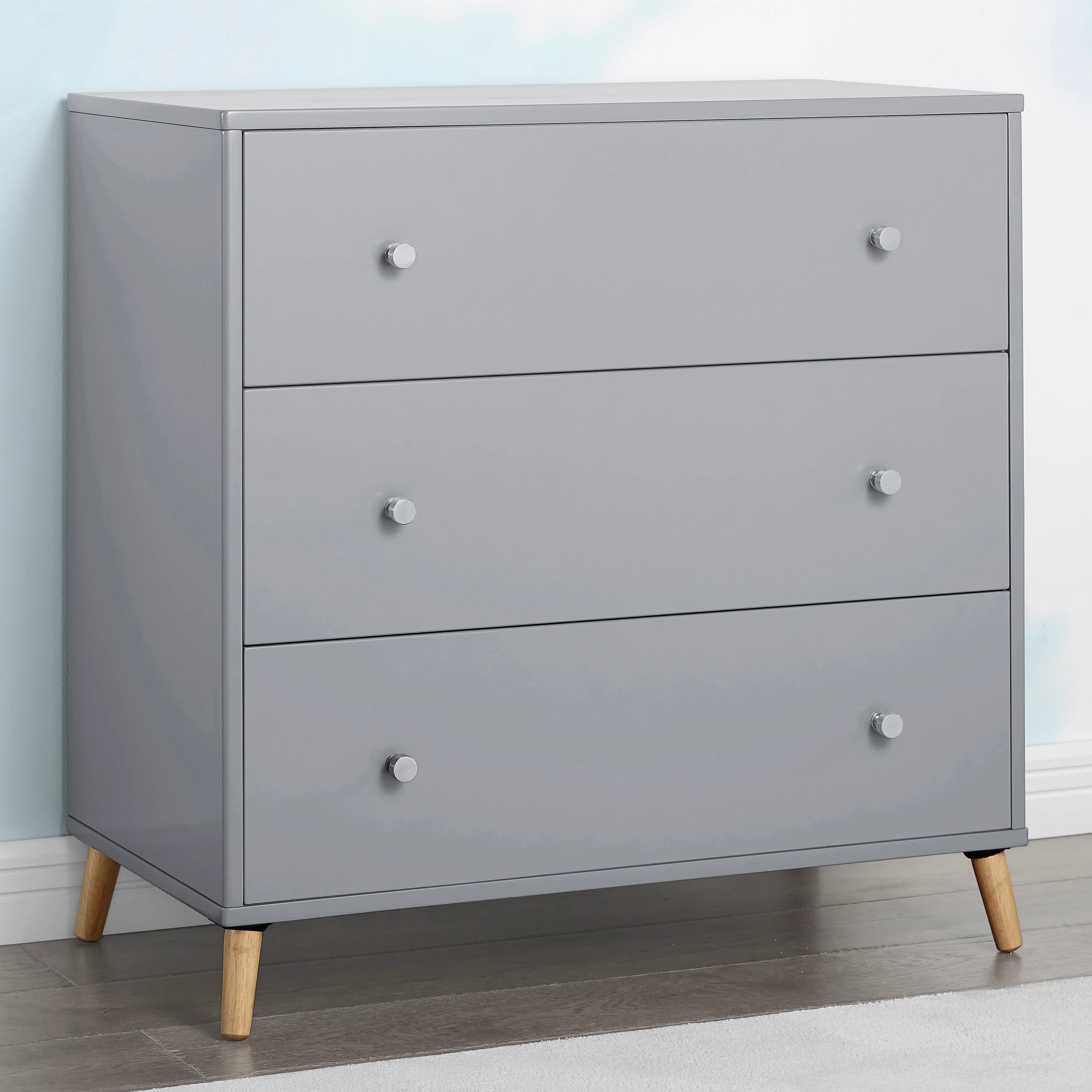 Jordan 3 Drawer Dresser with Interlocking Drawers - Image 25