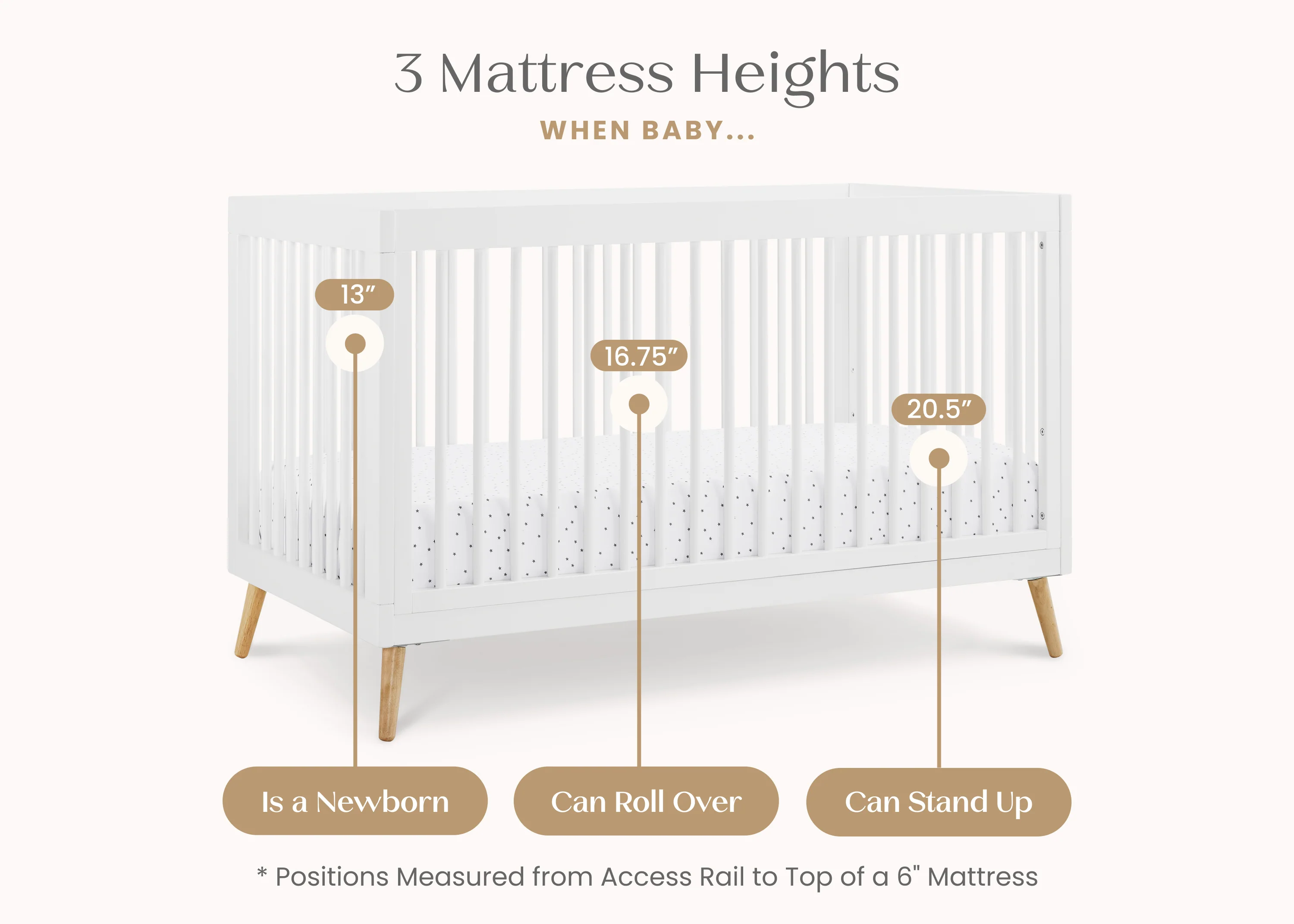 Jordan 4-in-1 Convertible Crib - Image 23