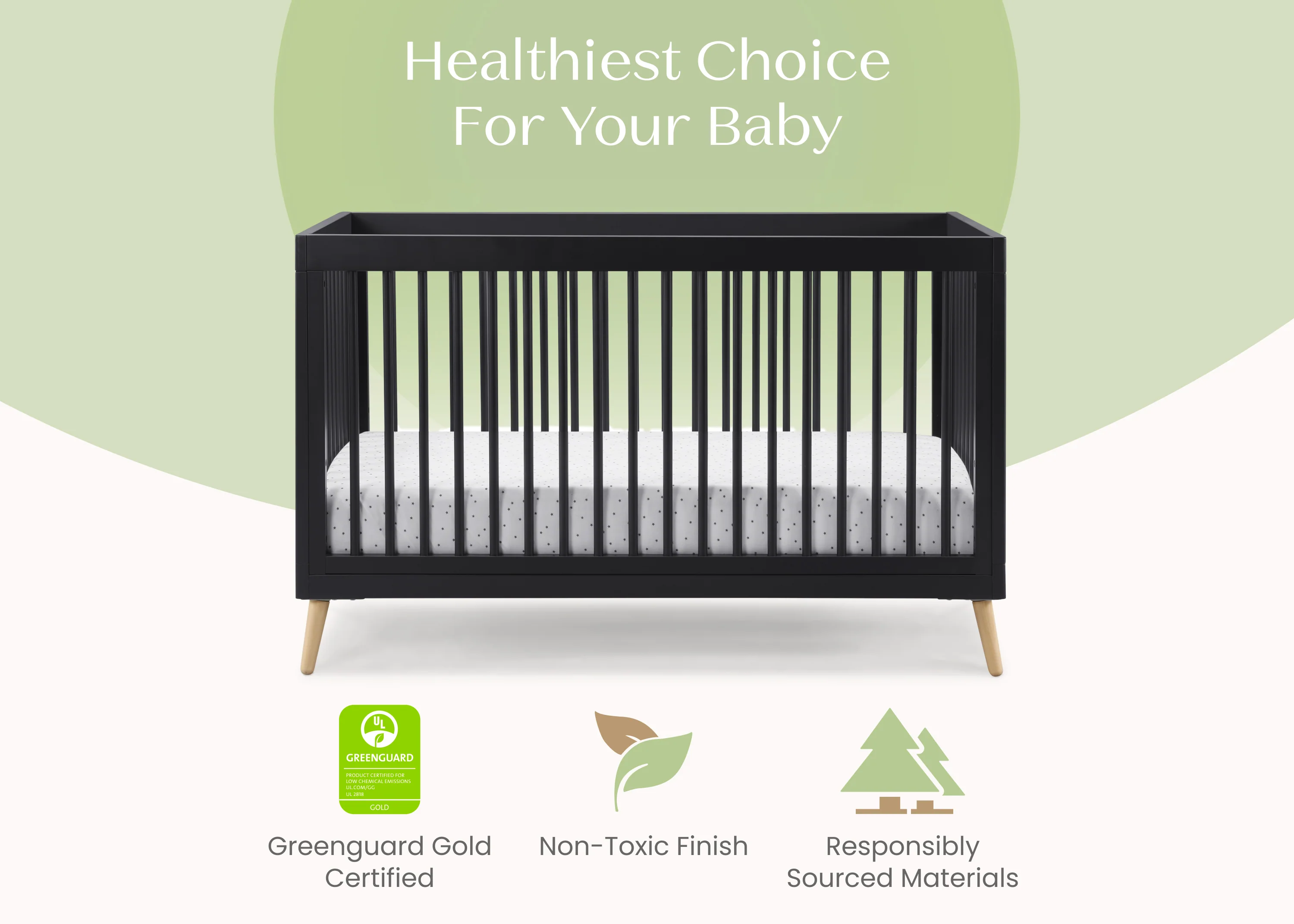 Jordan 4-in-1 Convertible Crib - Image 4