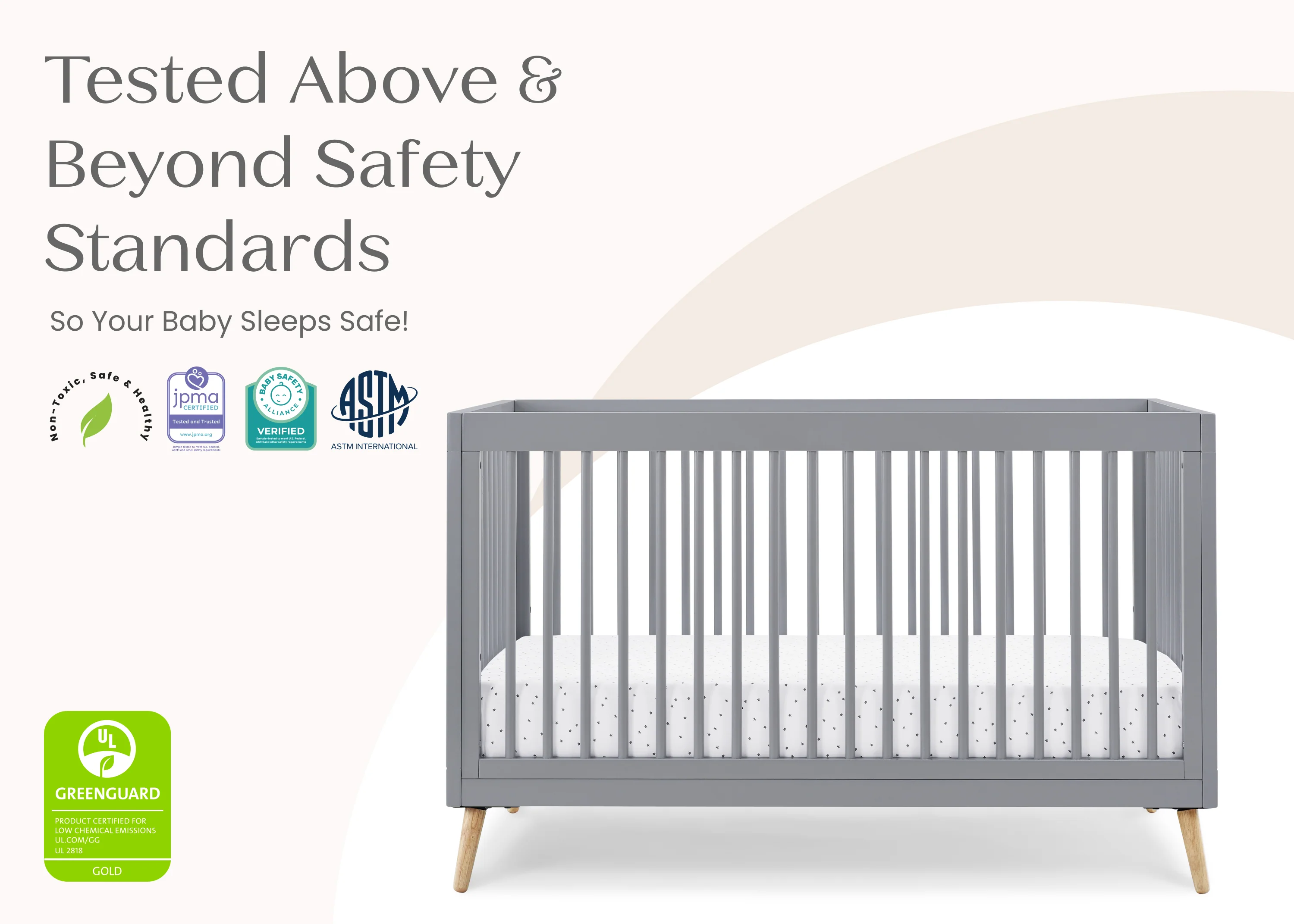 Jordan 4-in-1 Convertible Crib - Image 43