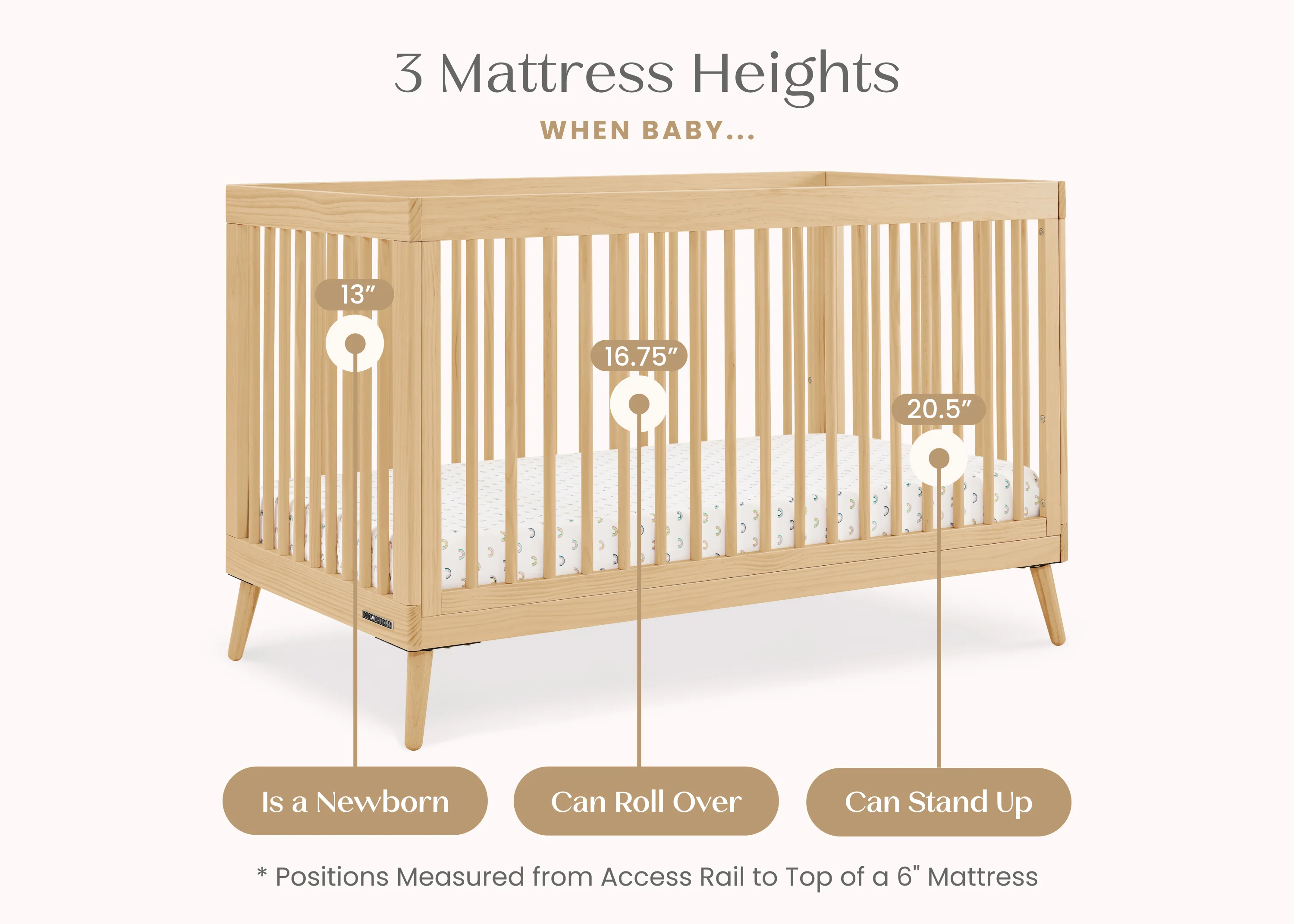 Jordan 4-in-1 Convertible Crib - Image 56