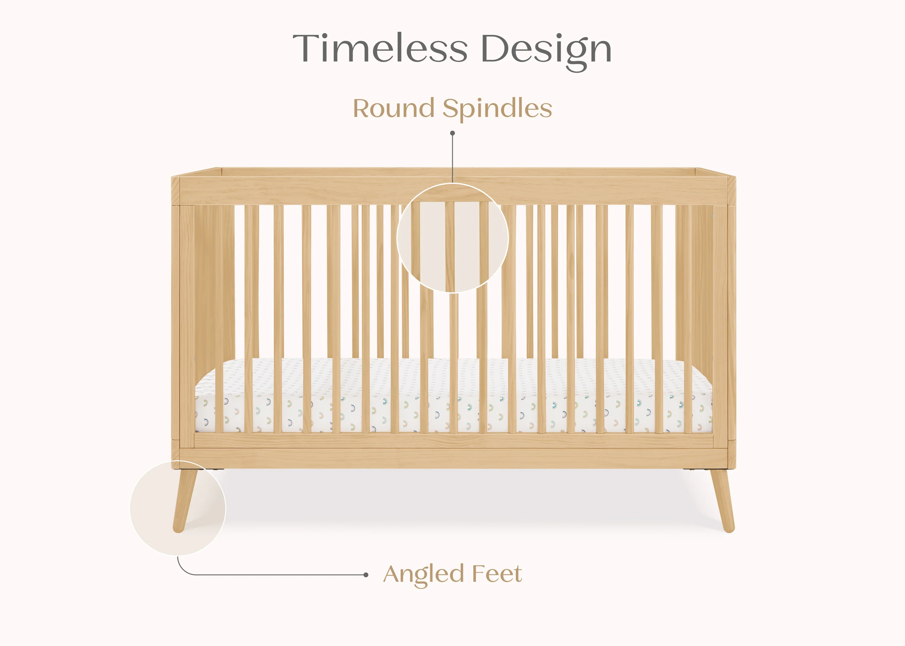 Jordan 4-in-1 Convertible Crib - Image 58