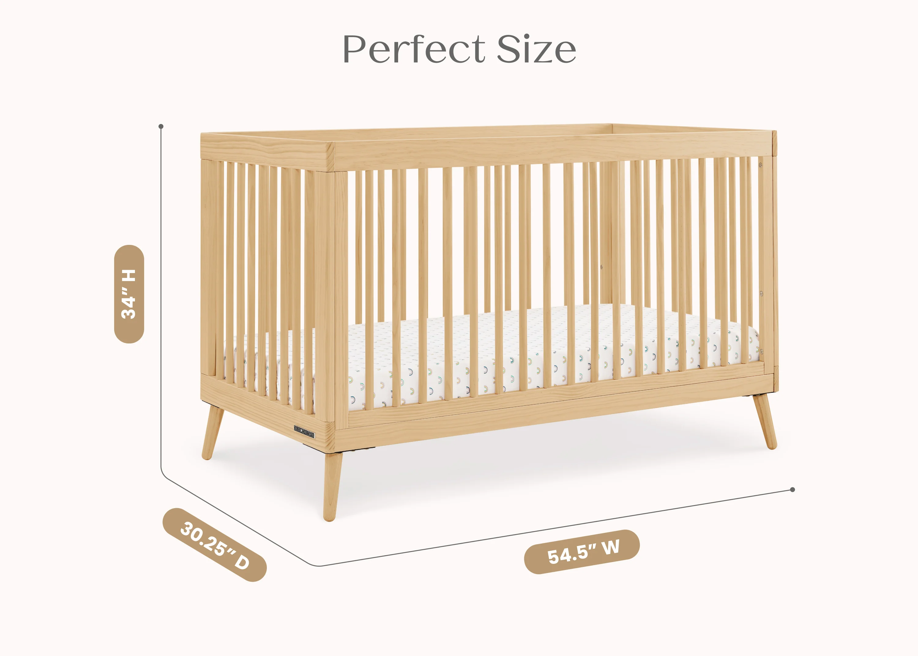 Jordan 4-in-1 Convertible Crib - Image 59