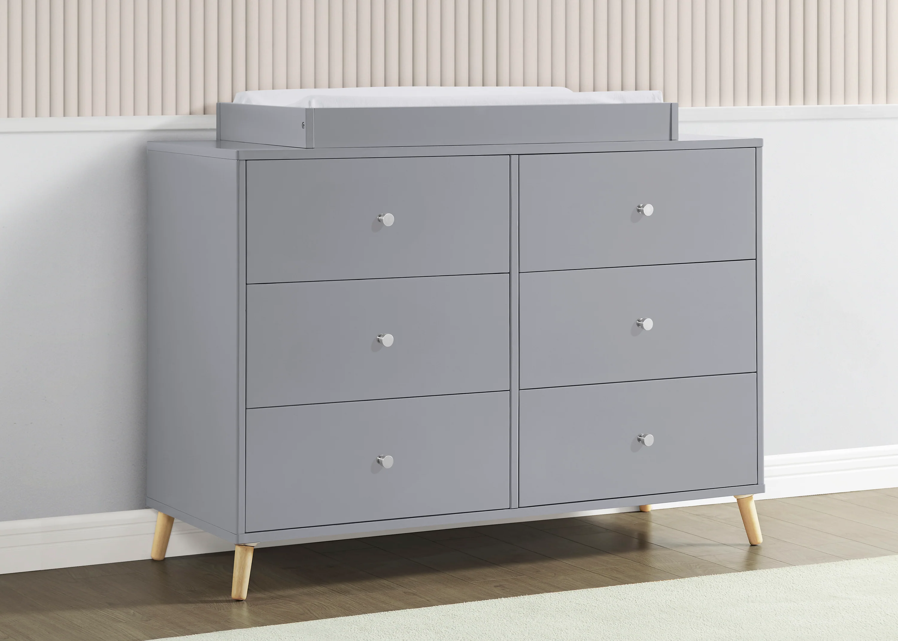 Jordan 6 Drawer Dresser with Interlocking Drawers - Image 10