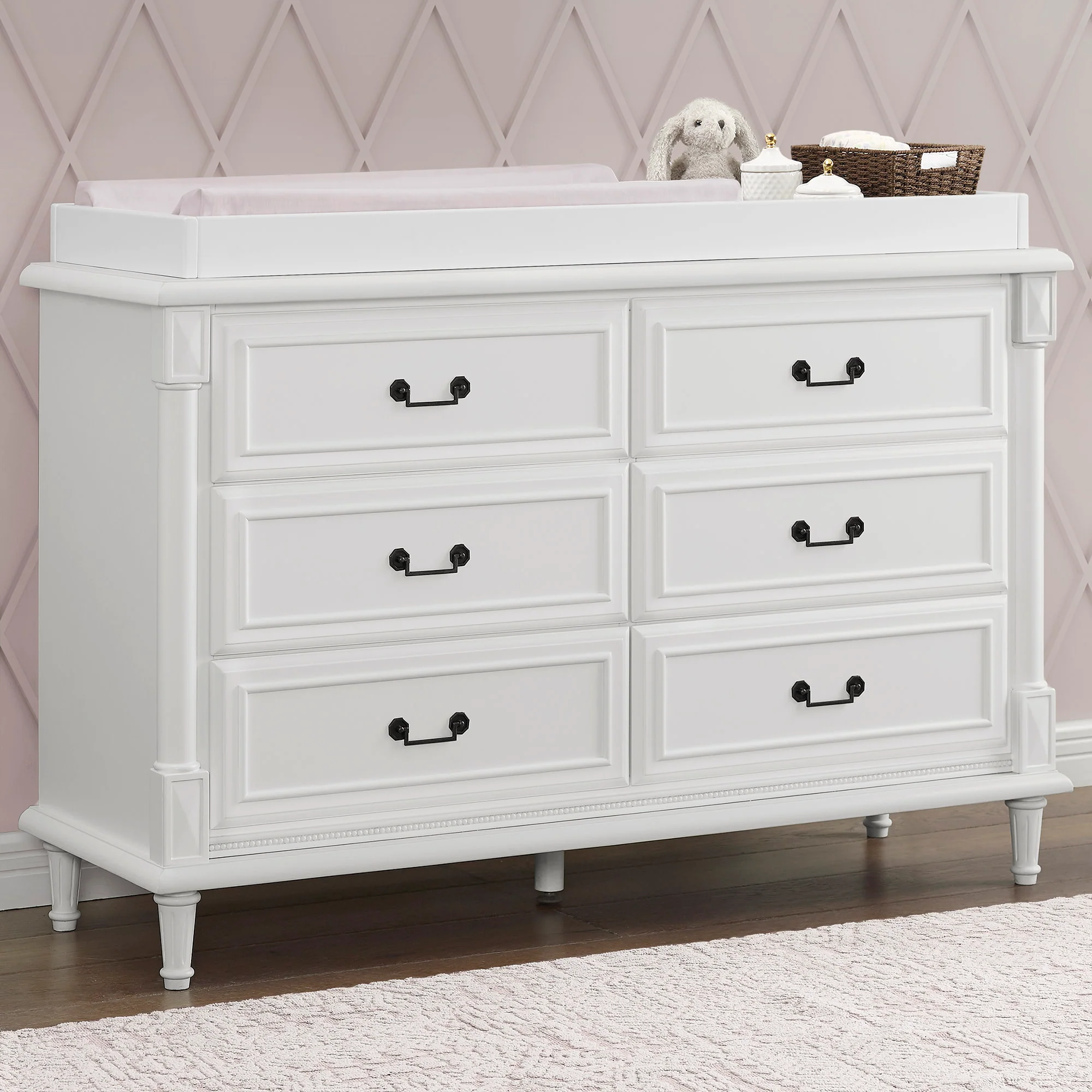 Juliette 6 Drawer Dresser with Changing Top and Interlocking Drawers - Image 15