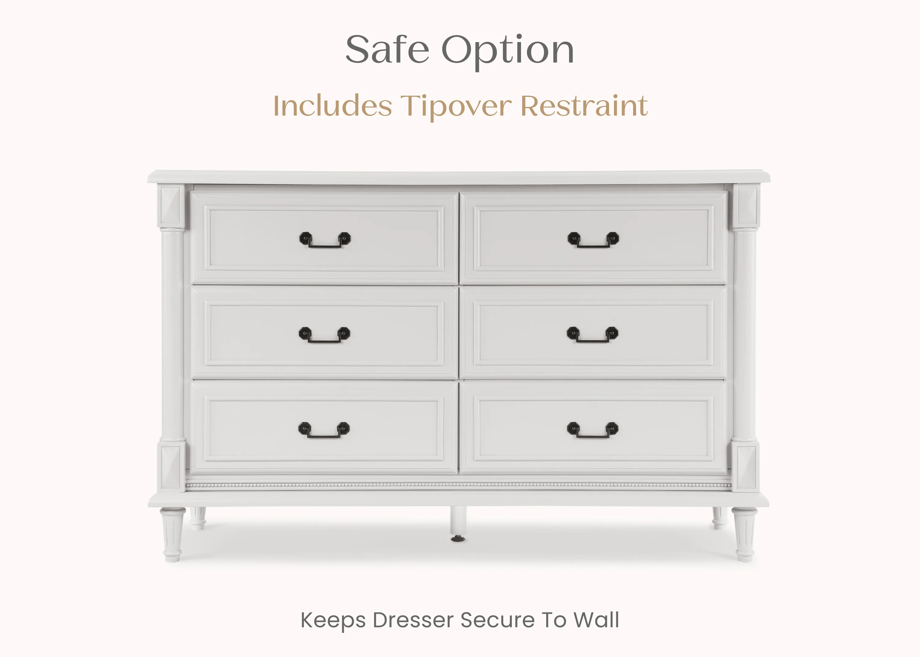 Juliette 6 Drawer Dresser with Changing Top and Interlocking Drawers - Image 22