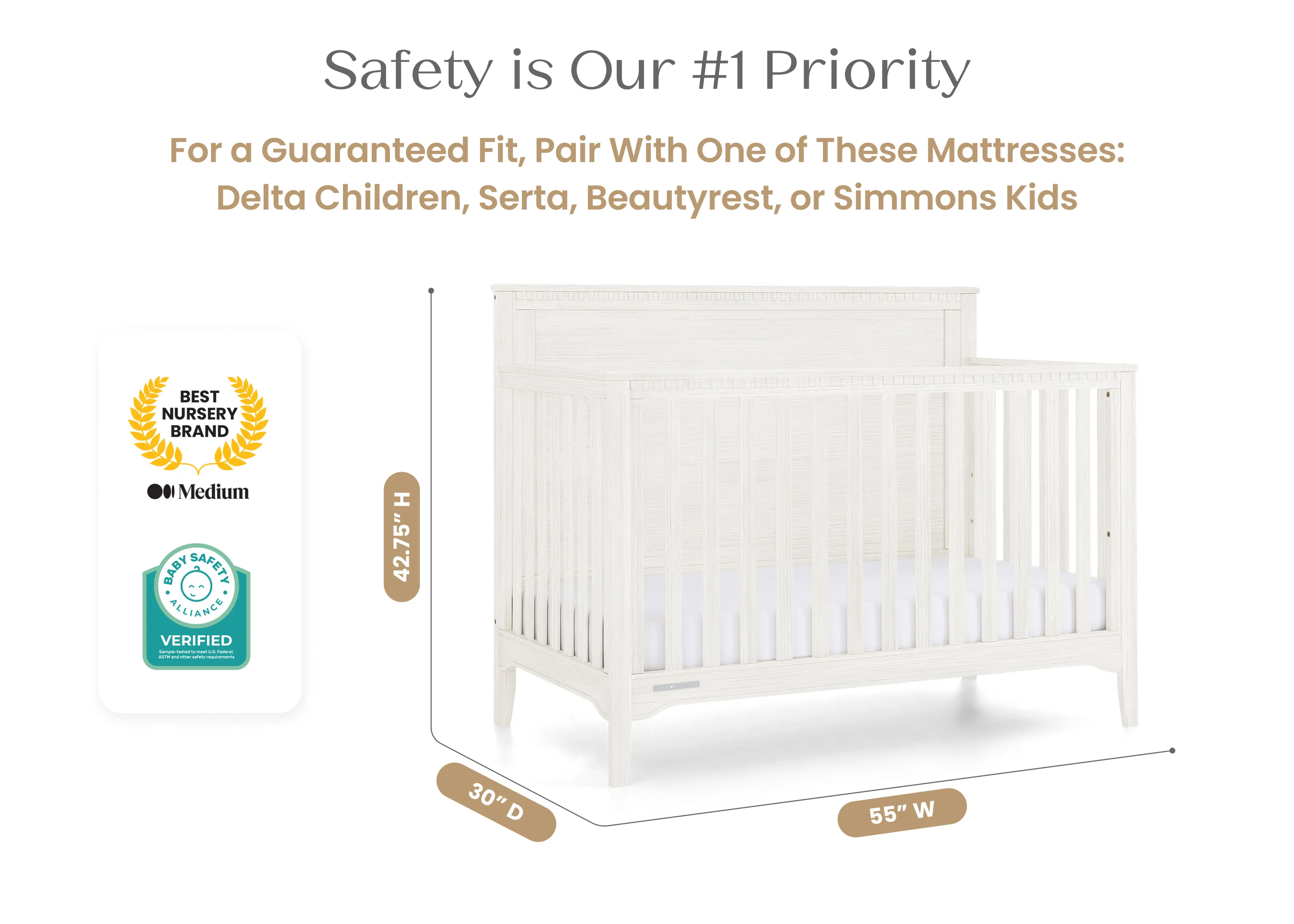 Kendall 6-in-1 Convertible Crib - Image 7