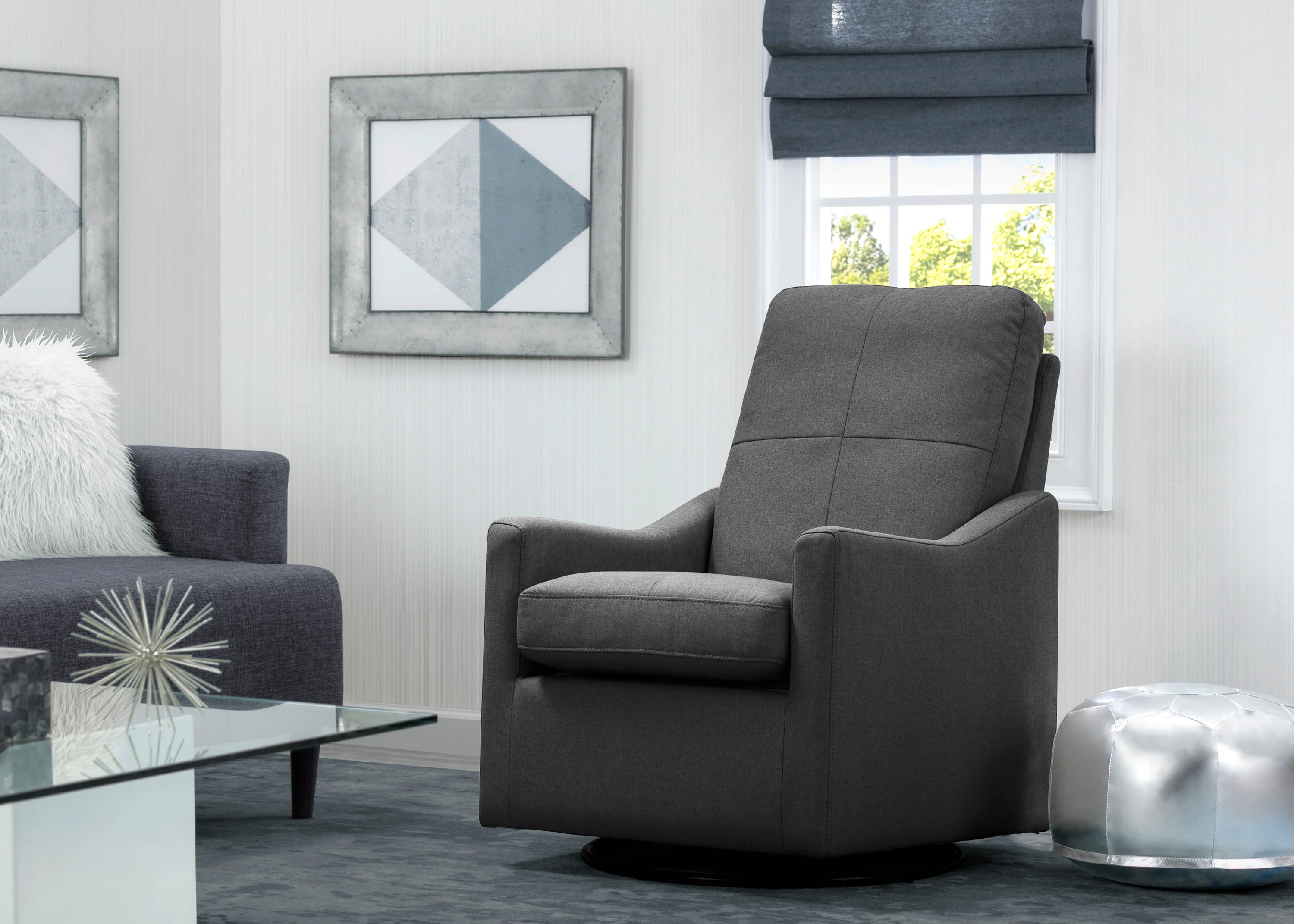 Kenwood Nursery Glider Swivel Rocker Chair - Image 14