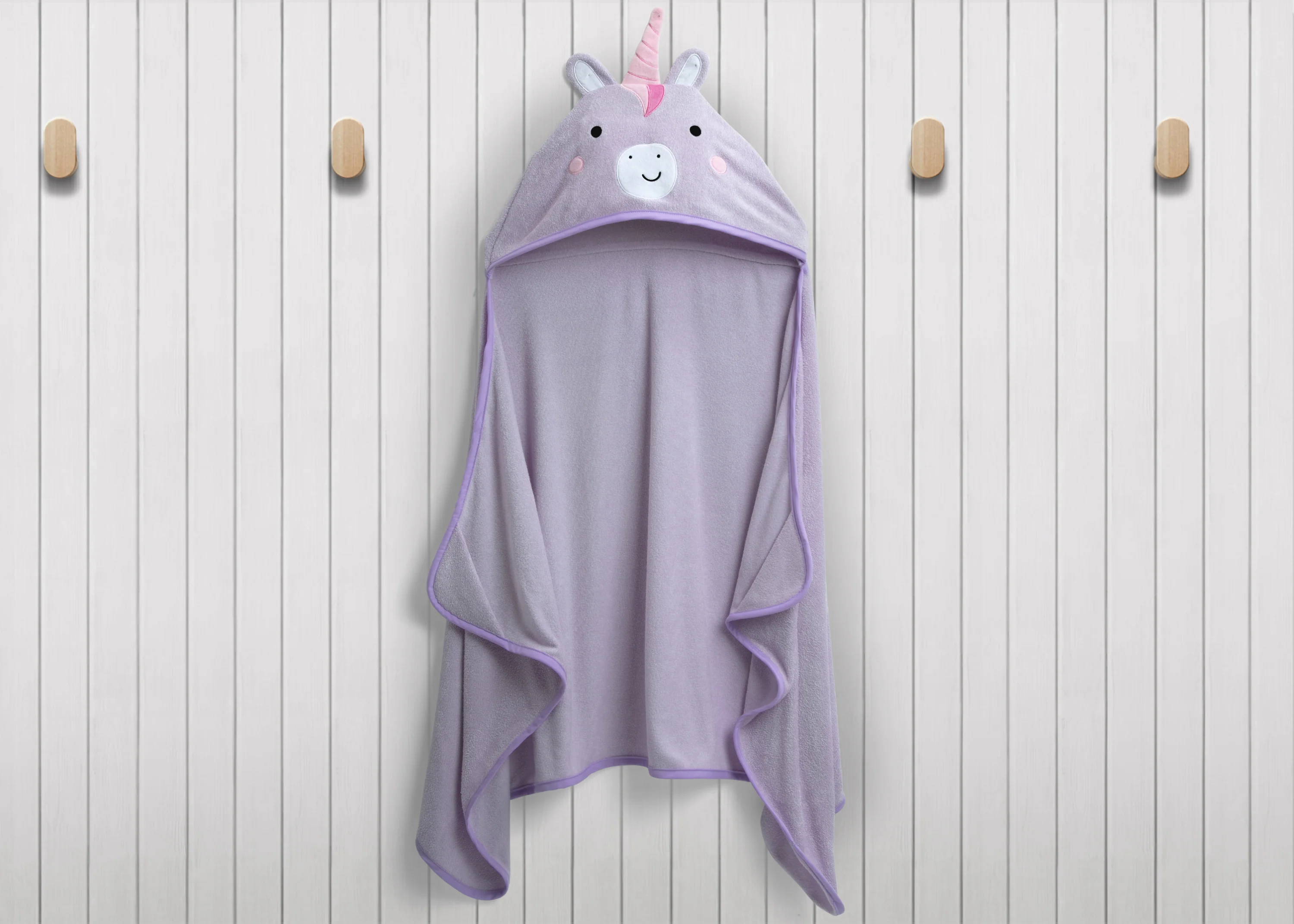Kids Hooded Bath Towel with Pockets - Image 12