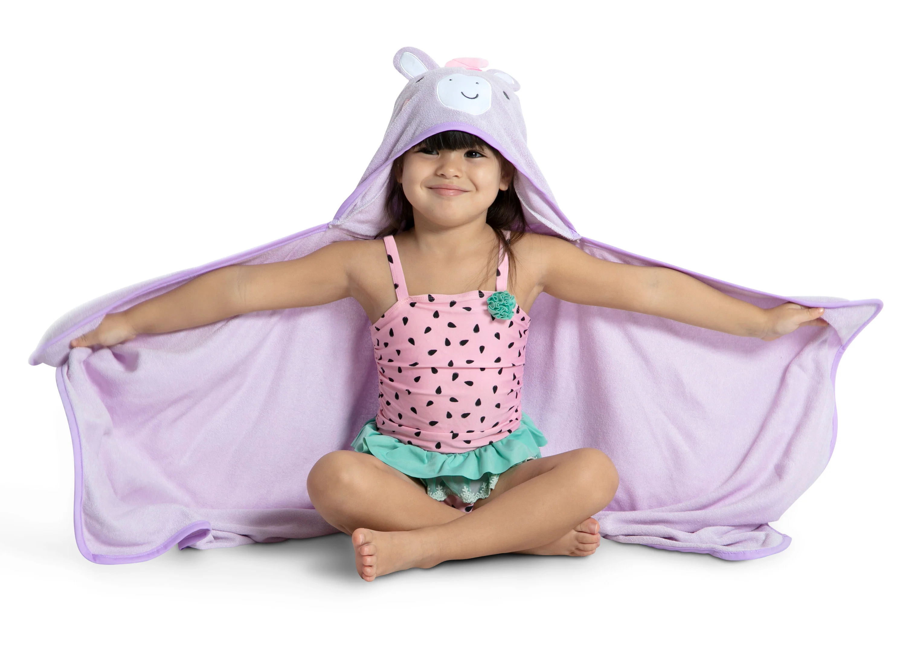 Kids Hooded Bath Towel with Pockets - Image 19
