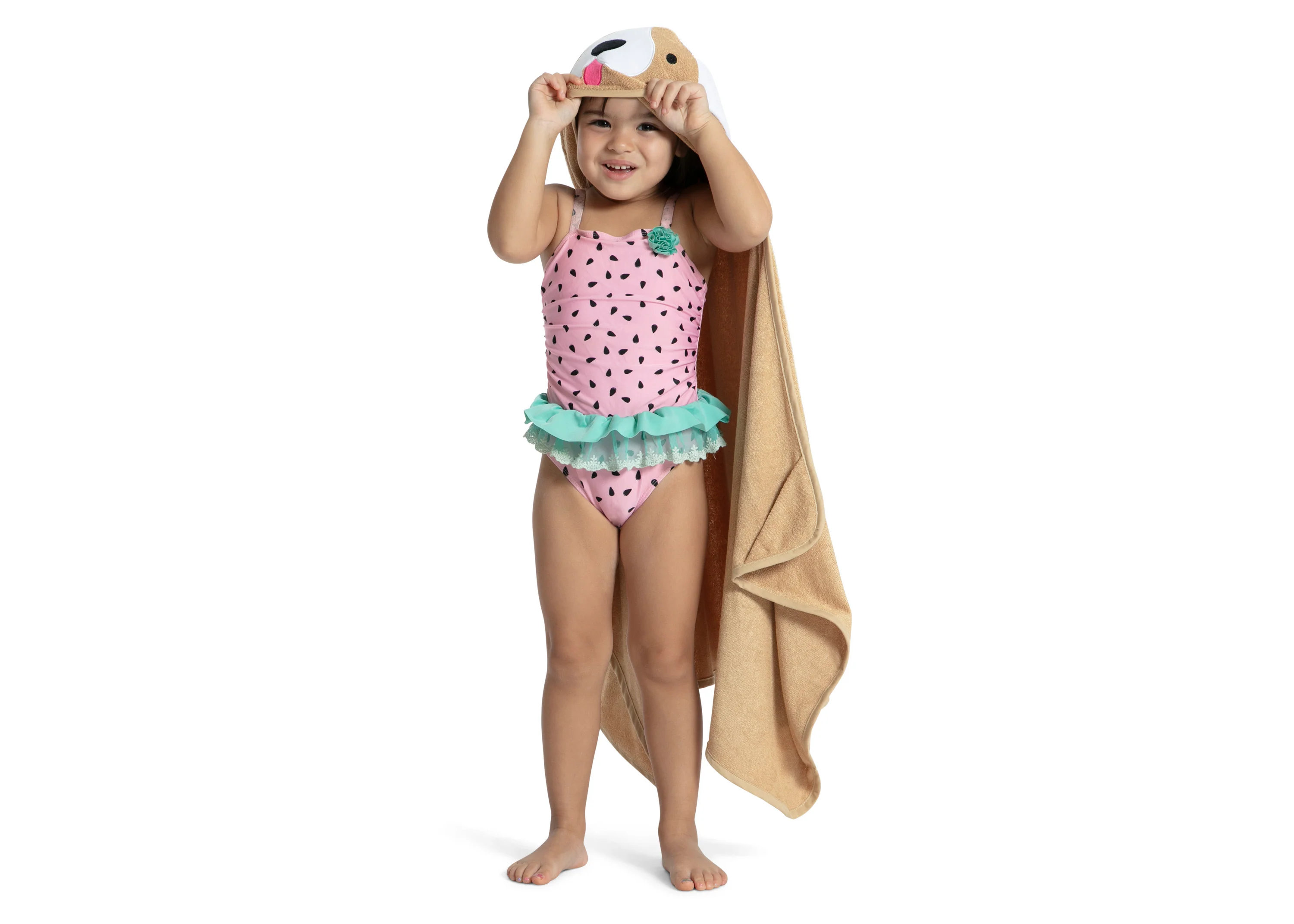 Kids Hooded Bath Towel with Pockets - Image 38