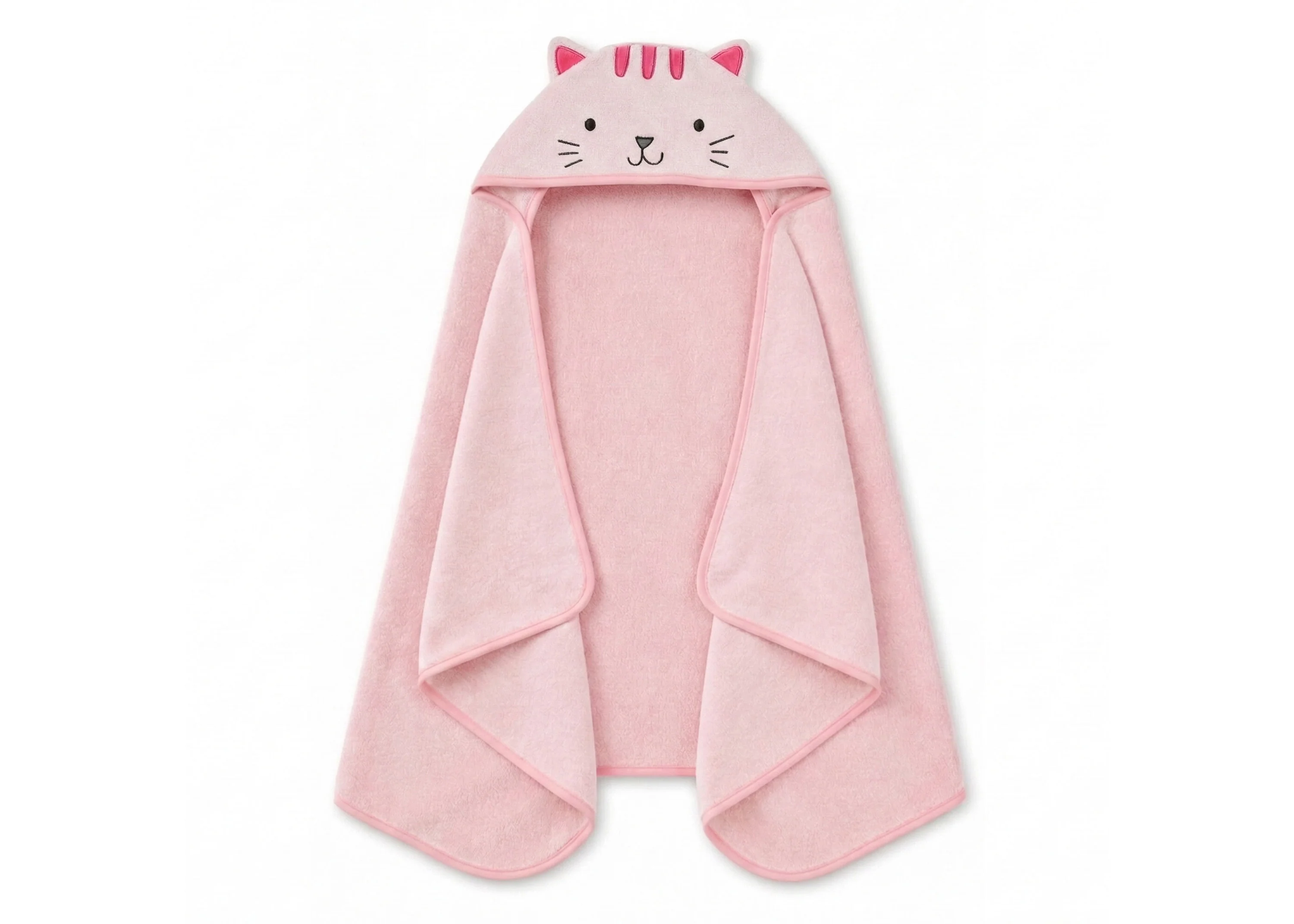 Kids Hooded Bath Towel with Pockets - Image 5