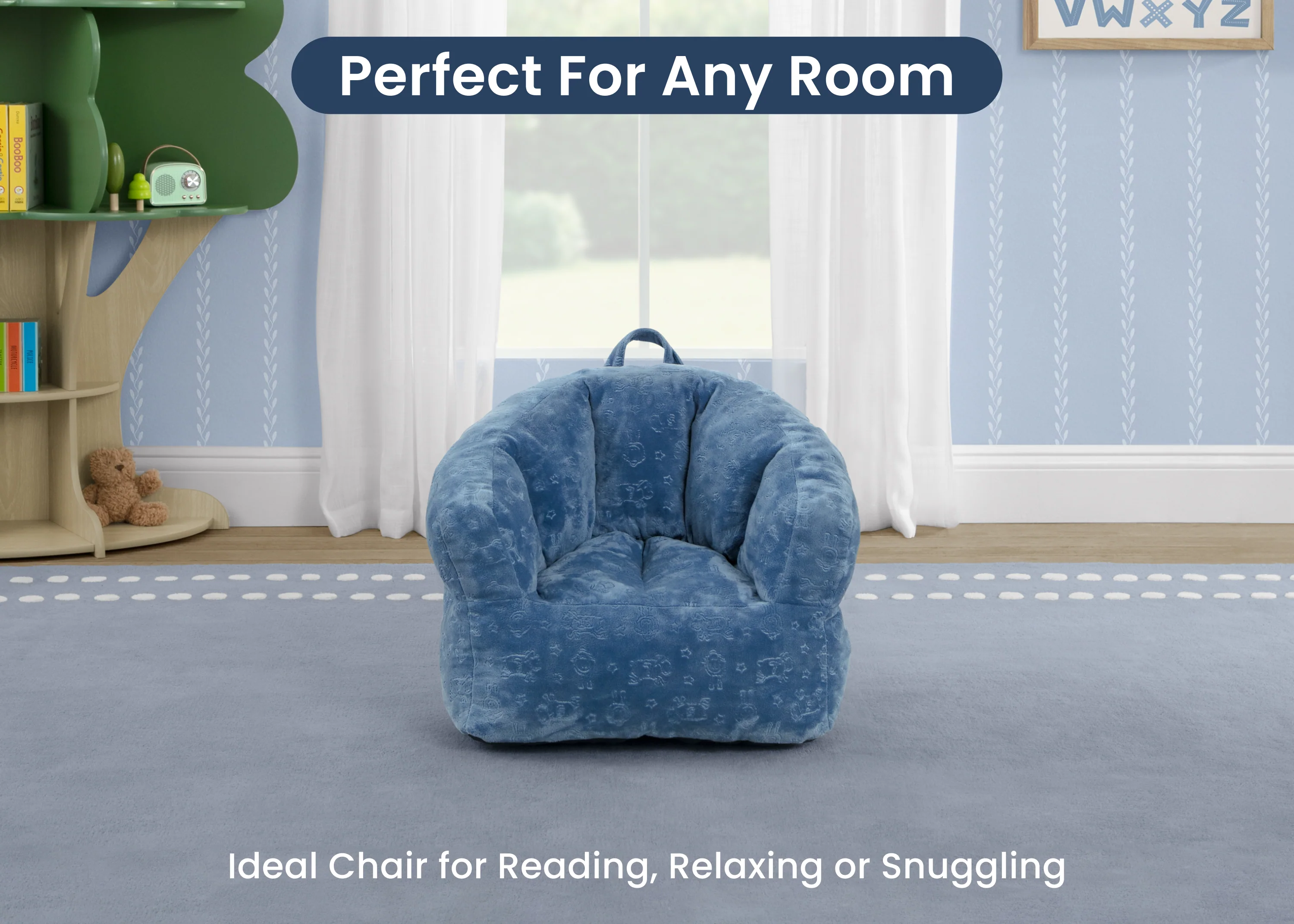 Kids Plush Barrel Chair - Image 2