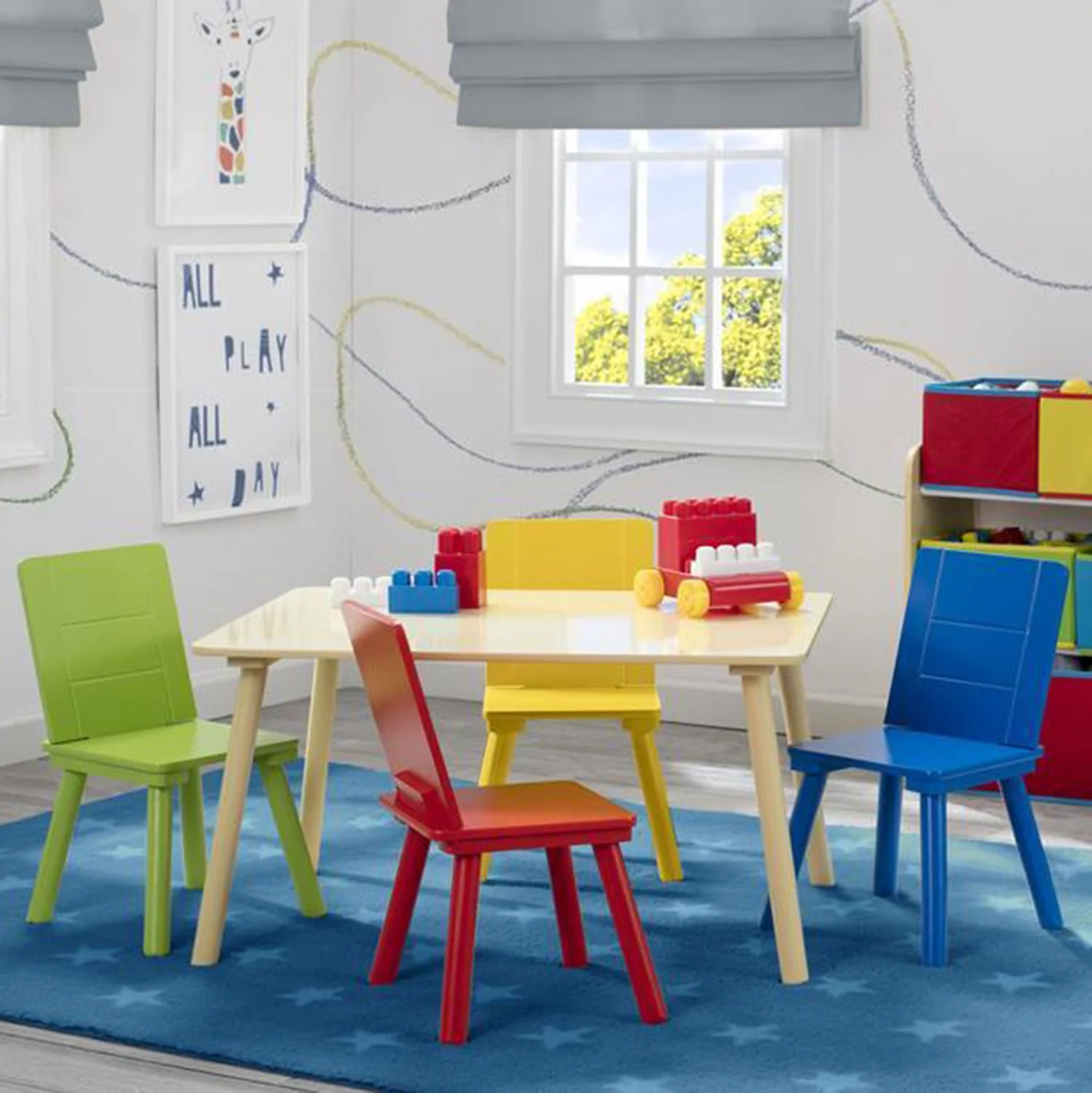 Kids Table and Chair Set (4 Chairs Included) - Image 12