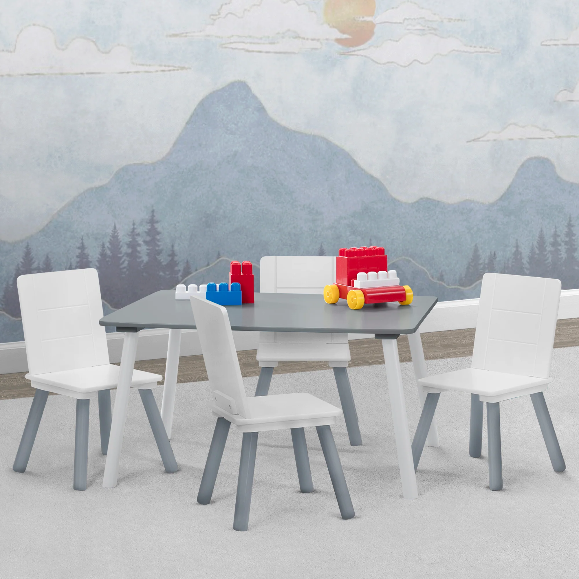 Kids Table and Chair Set (4 Chairs Included) - Image 26