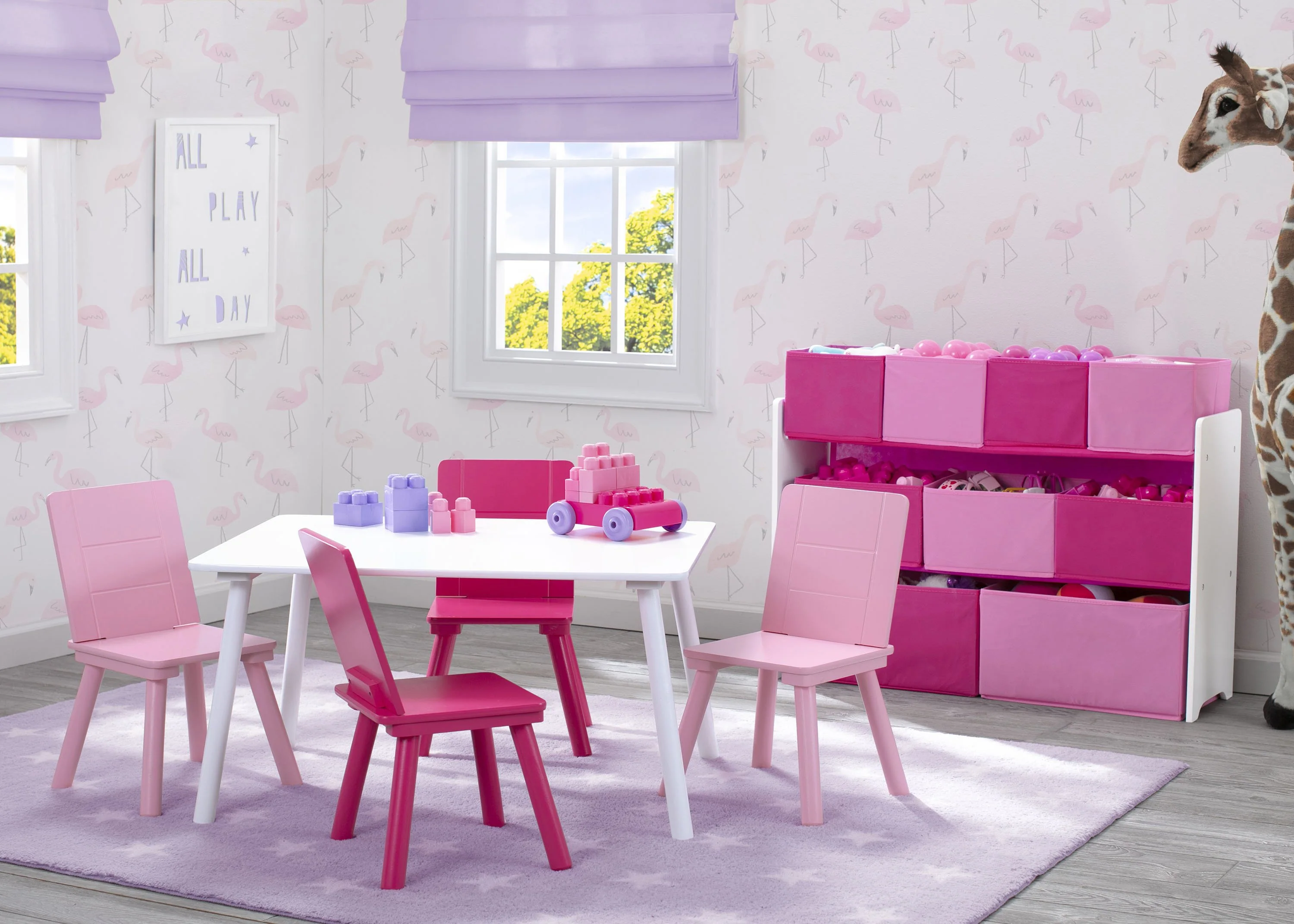 Kids Table and Chair Set (4 Chairs Included) - Image 7