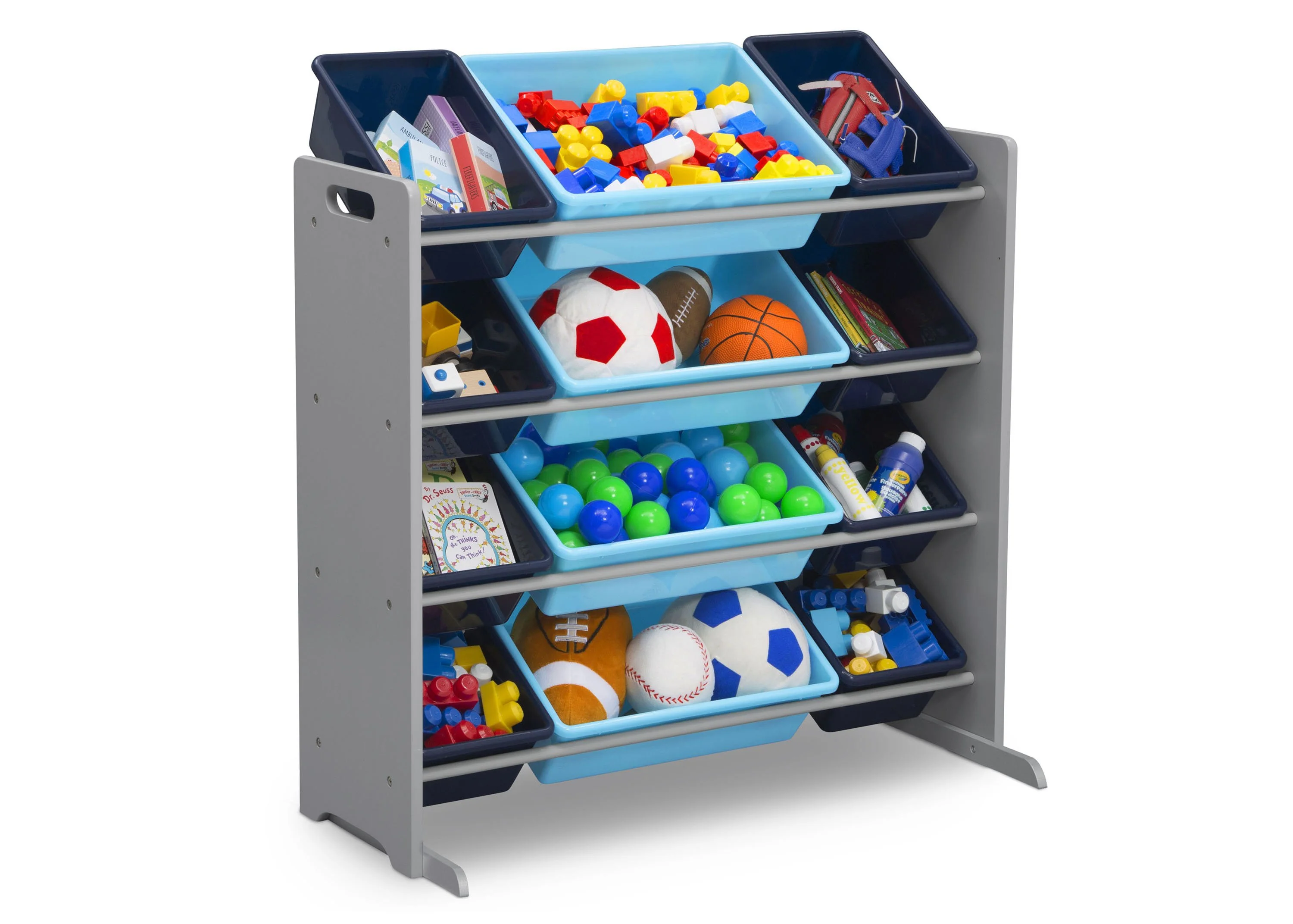 Kids Toy Storage Organizer with 12 Plastic Bins - Image 14