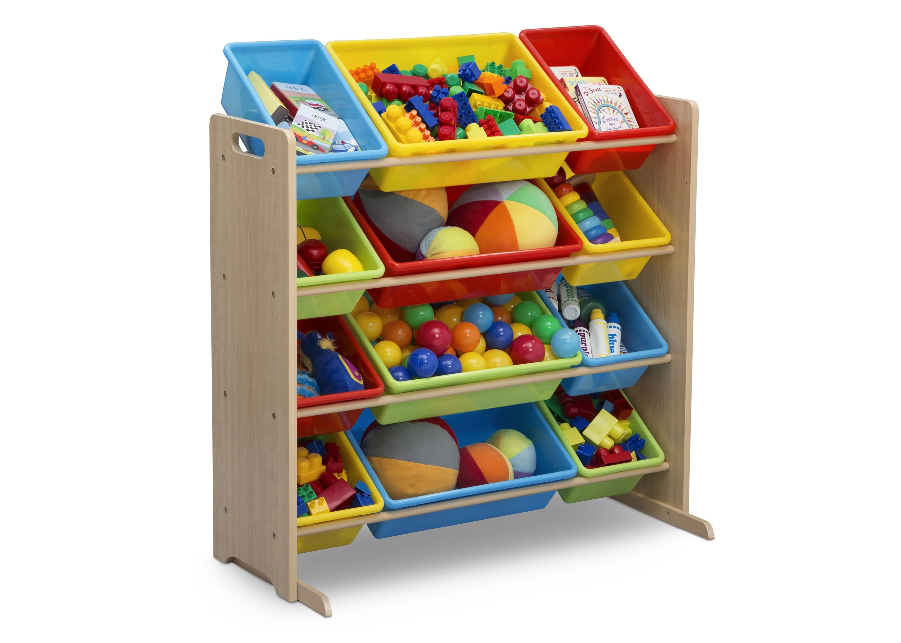 Kids Toy Storage Organizer with 12 Plastic Bins - Image 9
