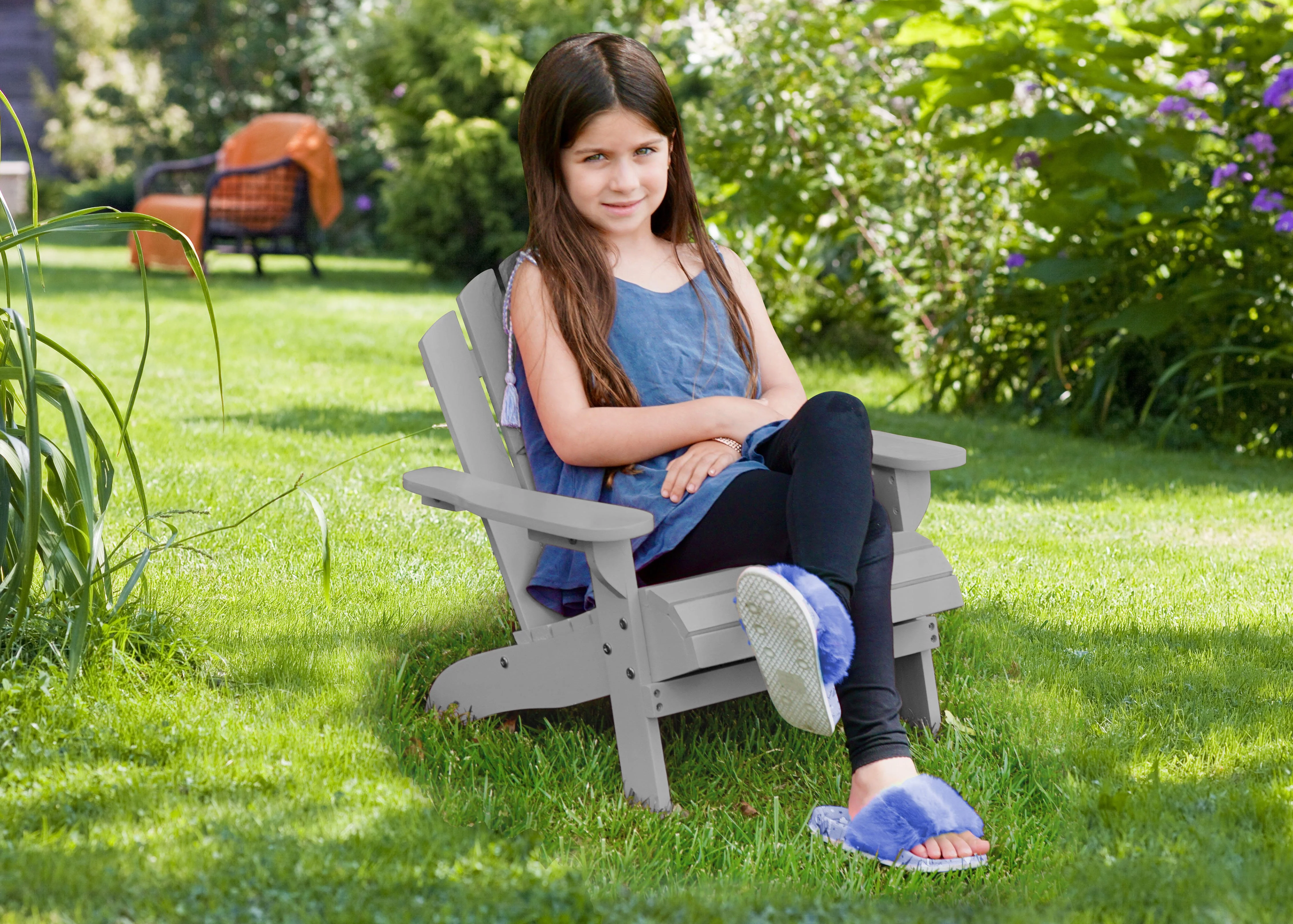 Kids Wood Adirondack Chair for Indoor & Outdoor Use - Image 13