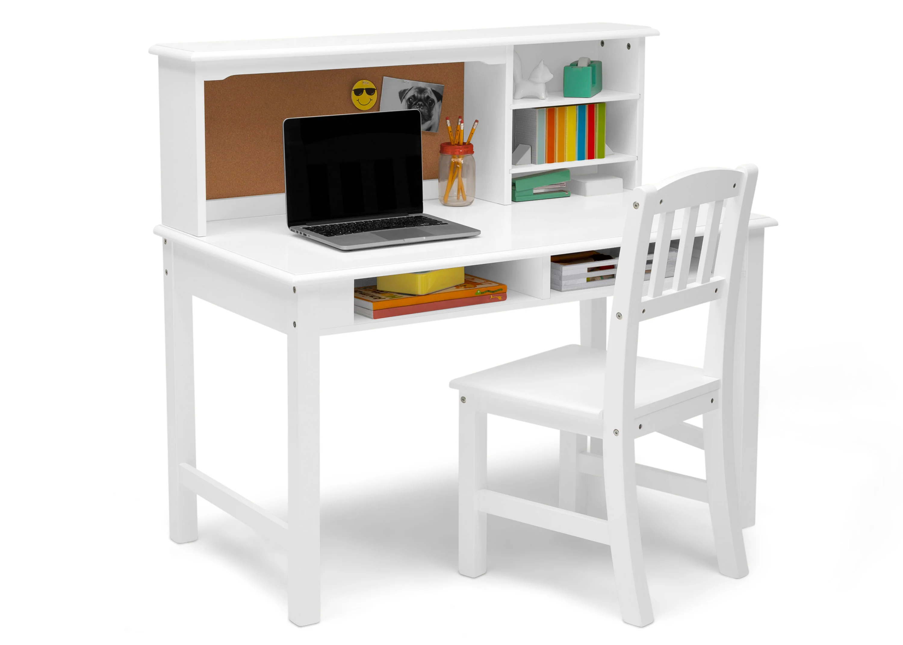Tween Wood Desk with Hutch and Chair - Image 4