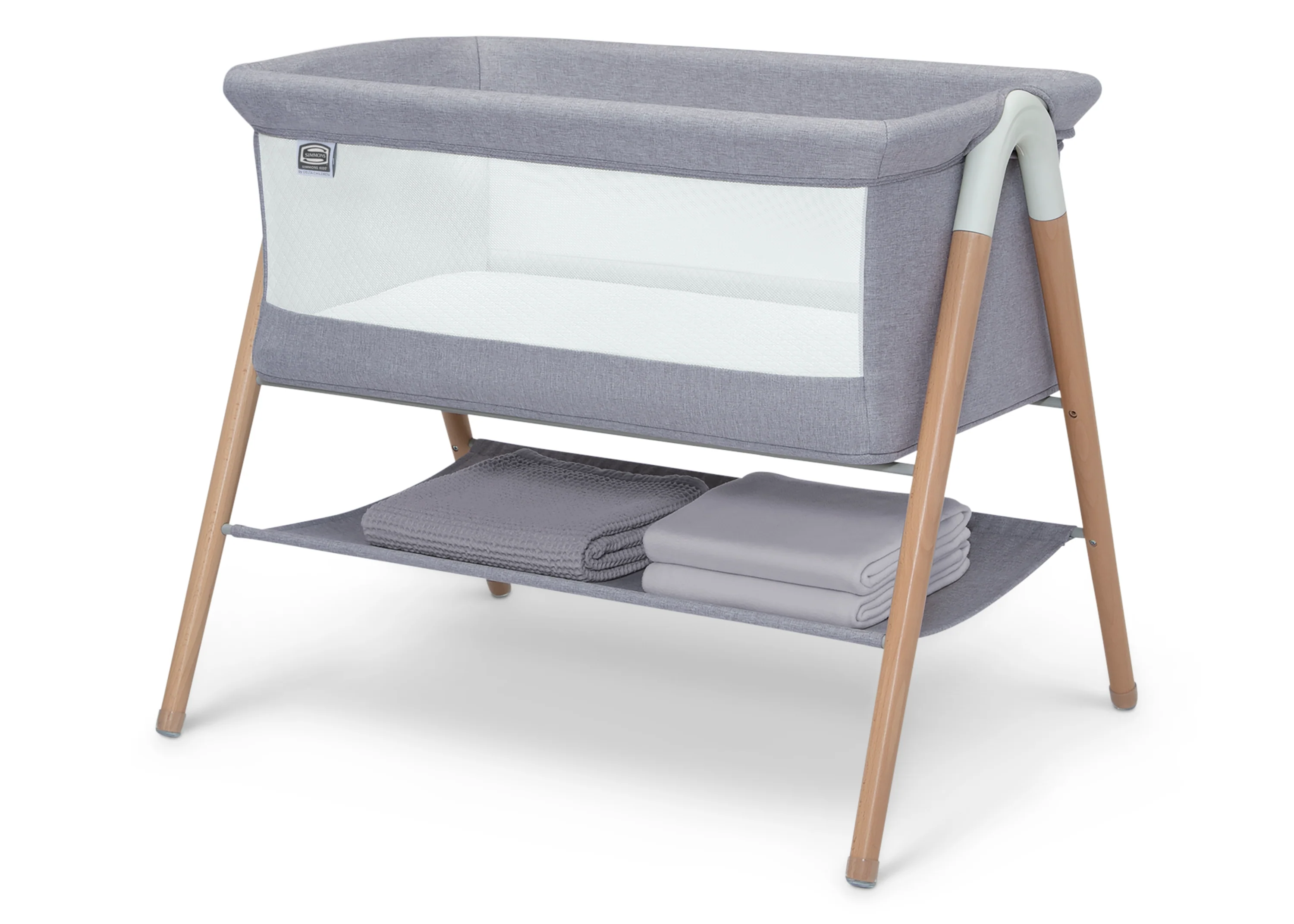 Koi by the Bed Bassinet with Natural Beechwood Legs - Image 4
