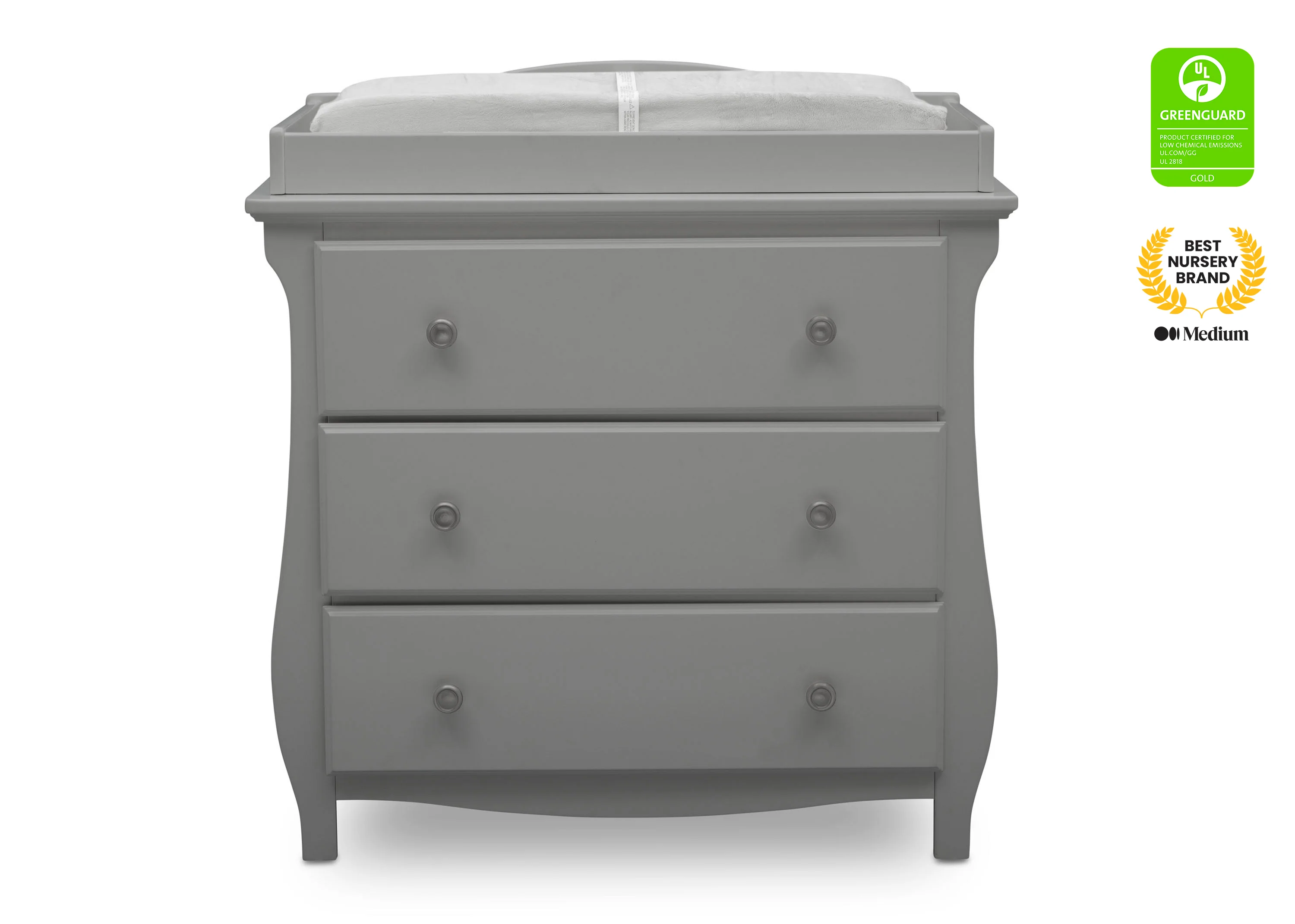 Lancaster 3 Drawer Dresser with Changing Top and Interlocking Drawers - Image 2