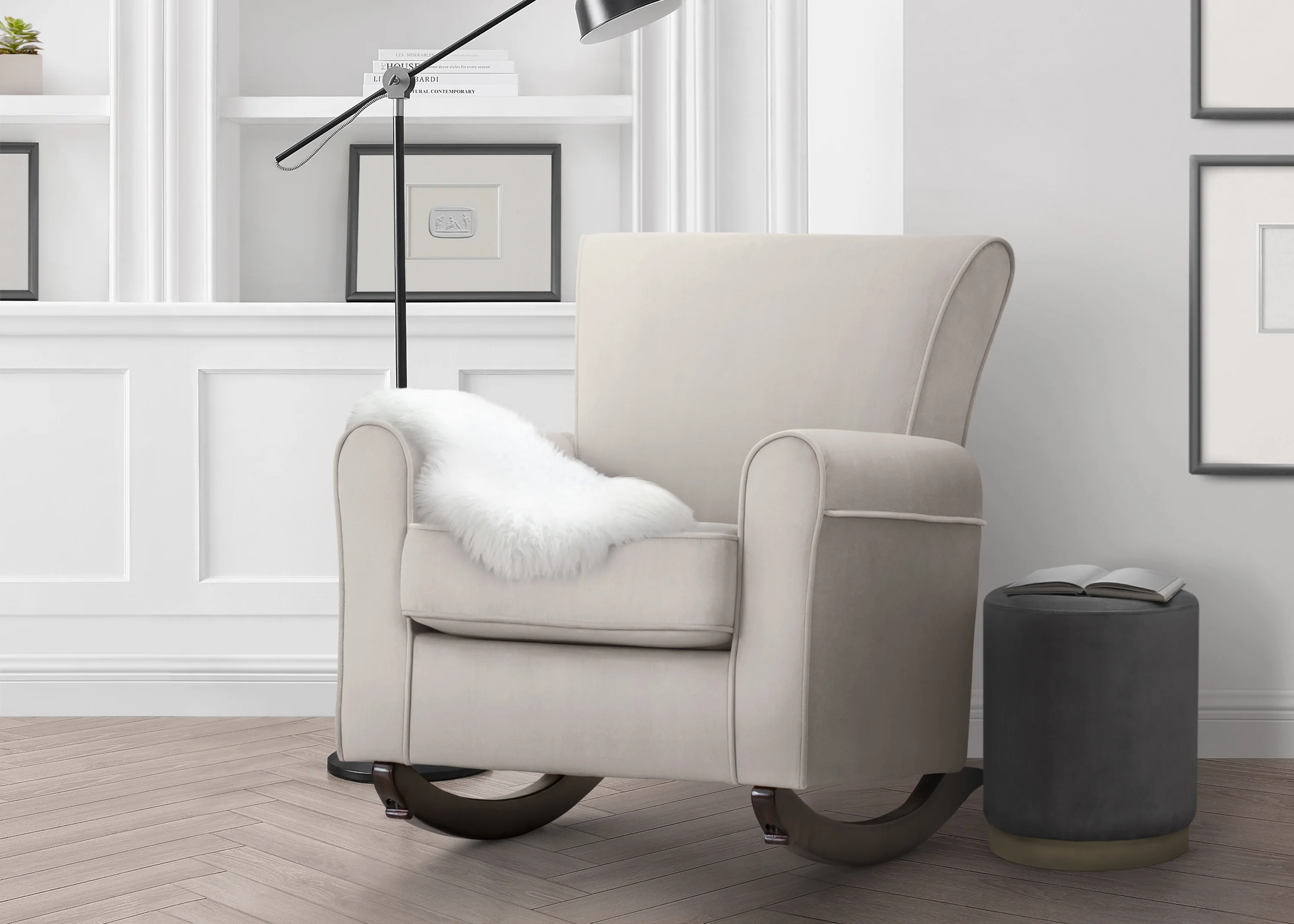 Lancaster Rocking Chair featuring LiveSmart Fabric by Culp - Image 2