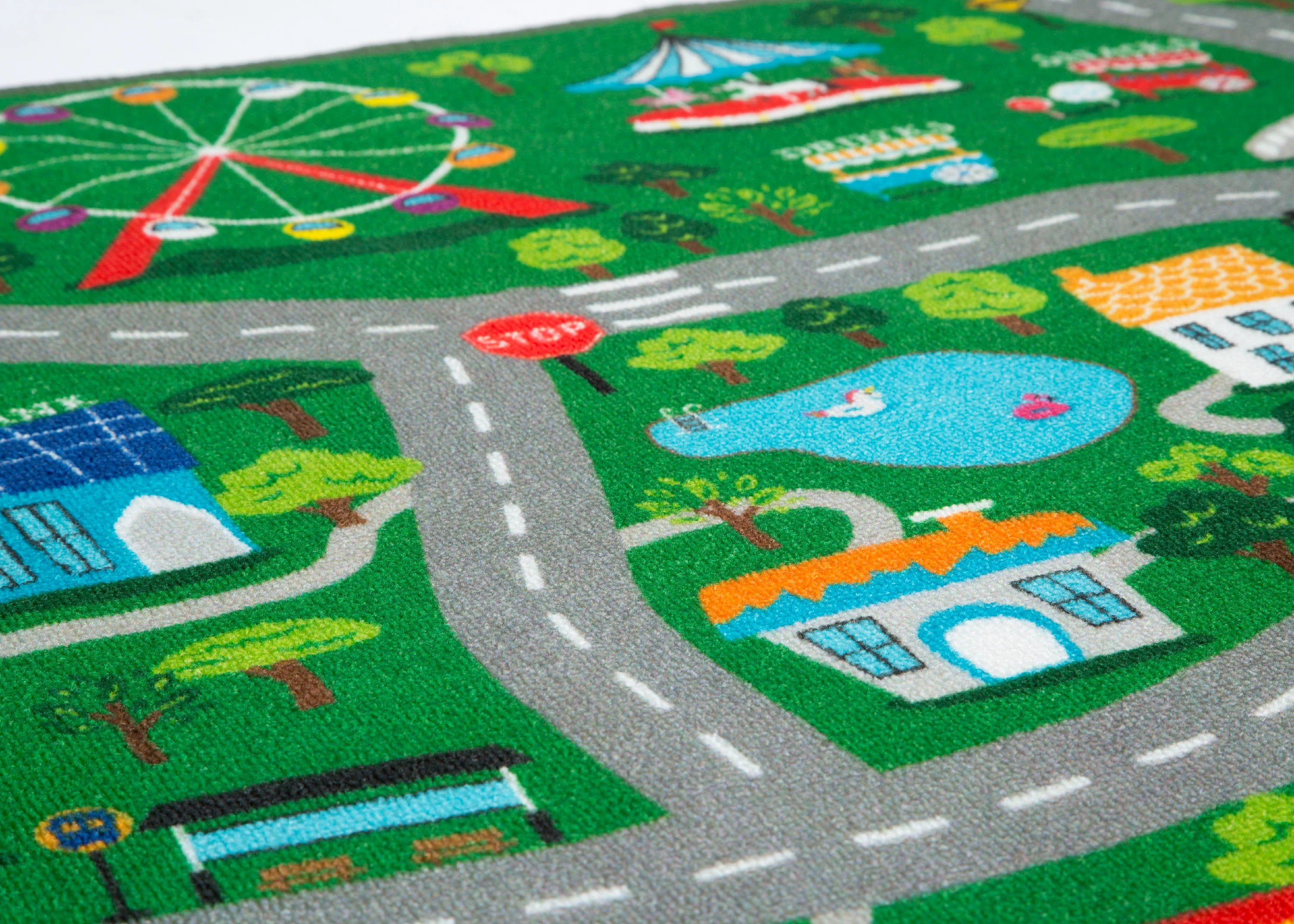Large Road Map Activity Rug for Girls and Boys - 54-inch L x 39-inch W - Image 13