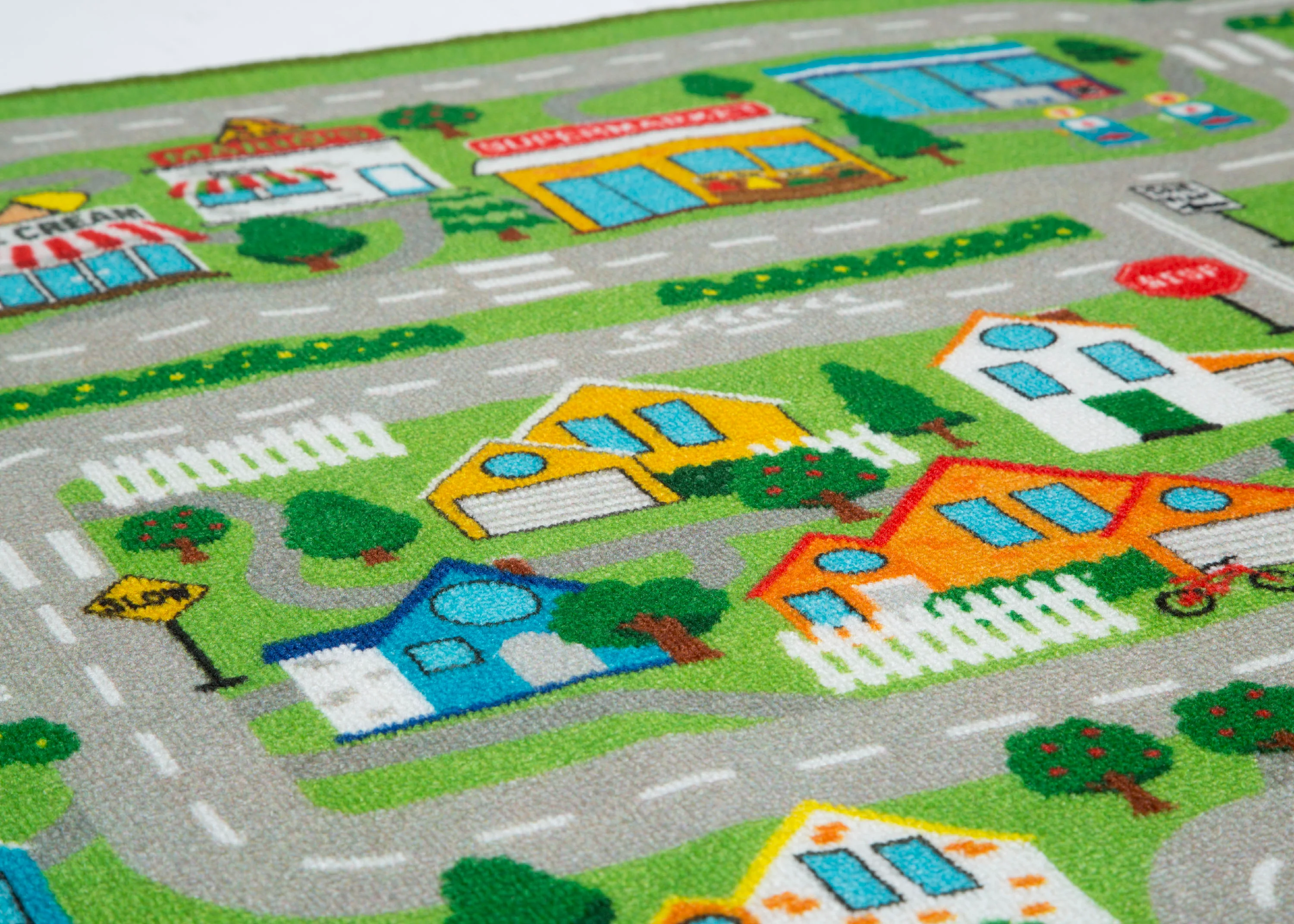 Large Road Map Activity Rug for Girls and Boys - 54-inch L x 39-inch W - Image 3
