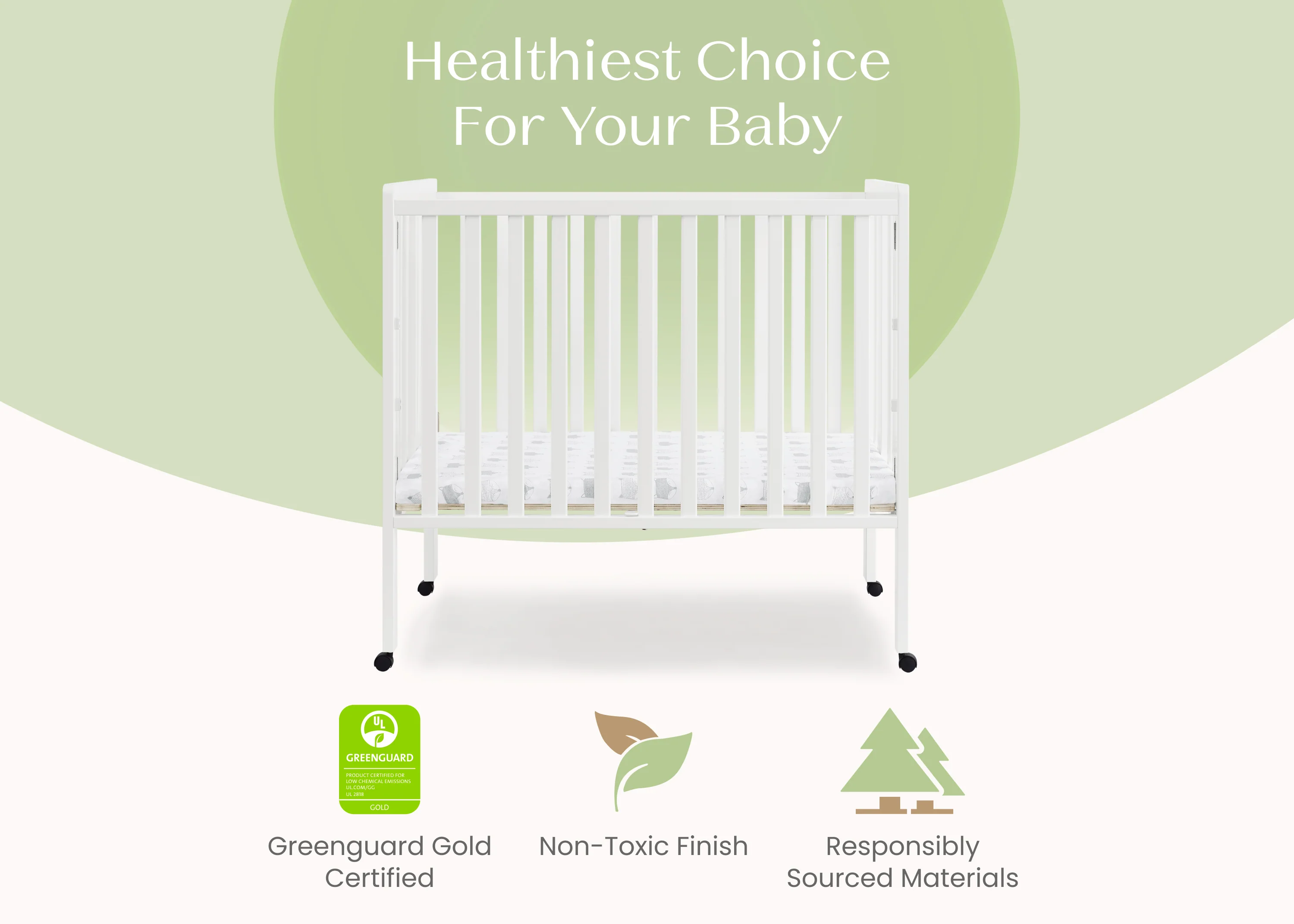 Lee Portable Folding Mini Crib with 1.5-Inch Mattress - Image 18