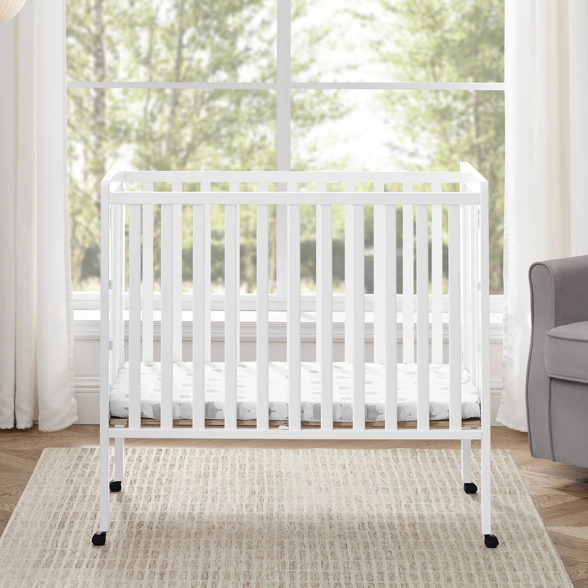 Lee Portable Folding Mini Crib with 1.5-Inch Mattress - Image 28