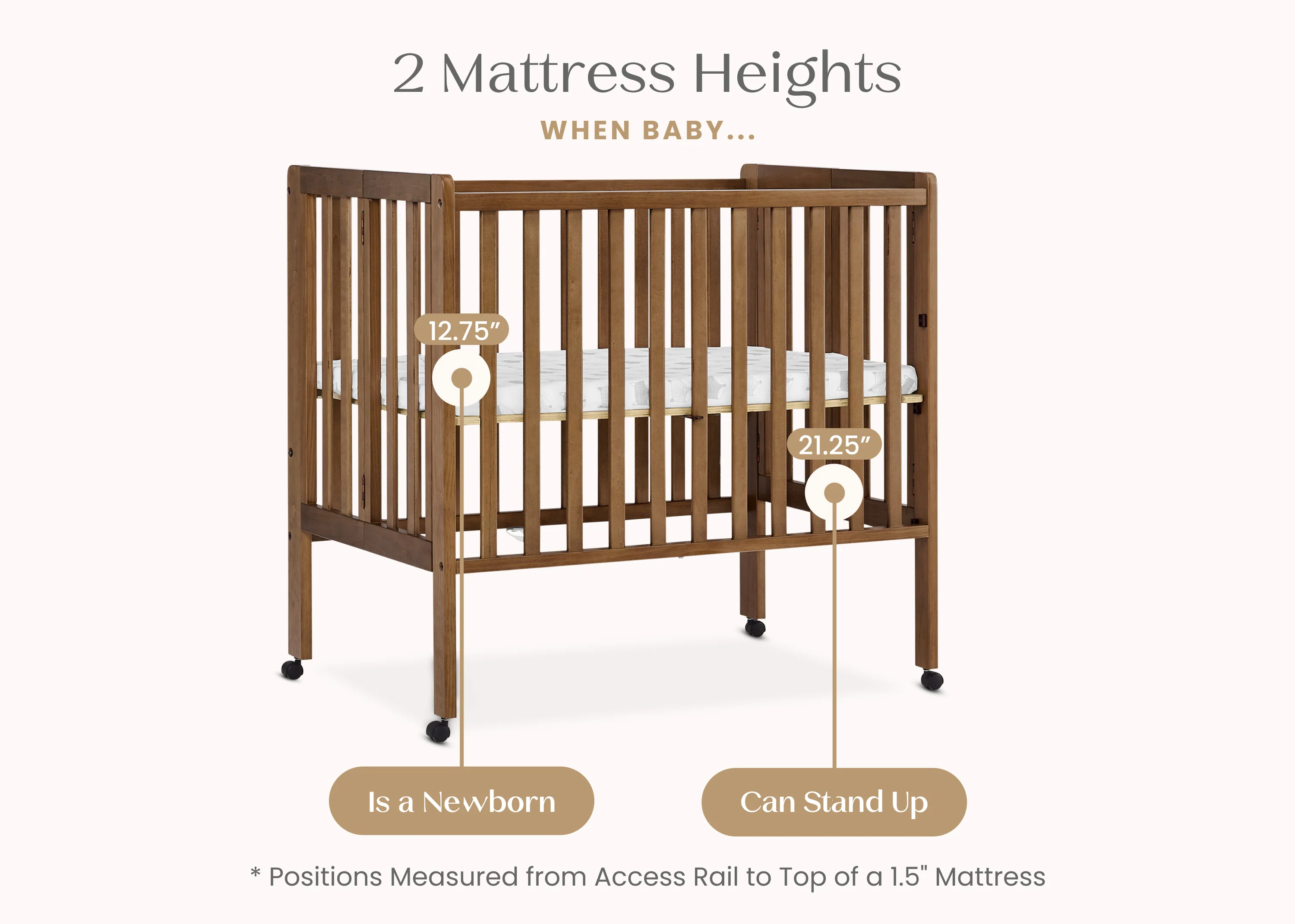 Lee Portable Folding Mini Crib with 1.5-Inch Mattress - Image 34