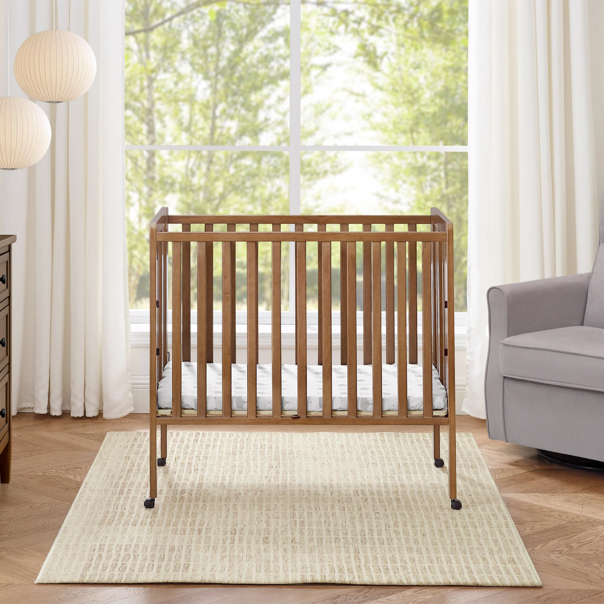 Lee Portable Folding Mini Crib with 1.5-Inch Mattress - Image 43