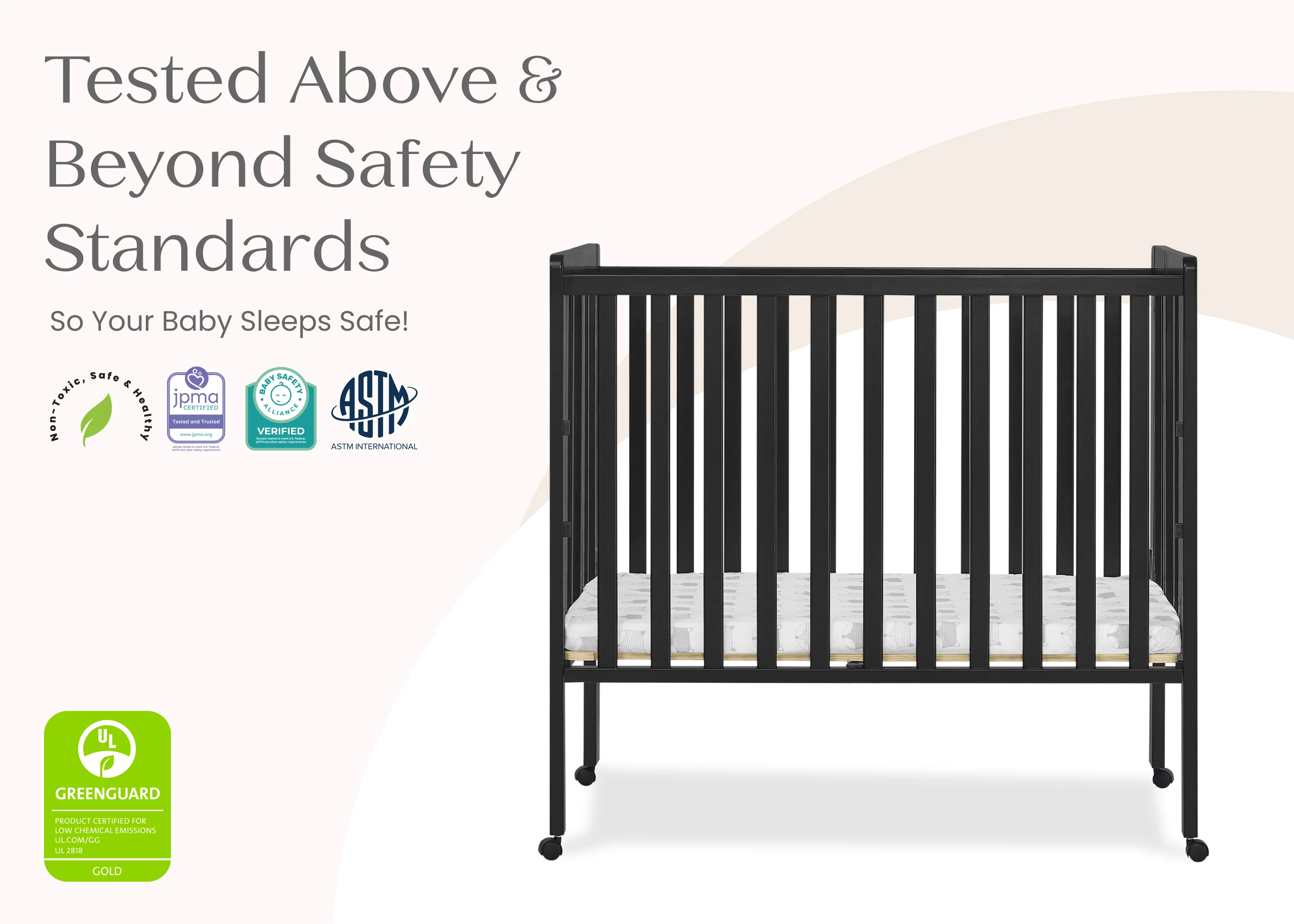 Lee Portable Folding Mini Crib with 1.5-Inch Mattress - Image 52