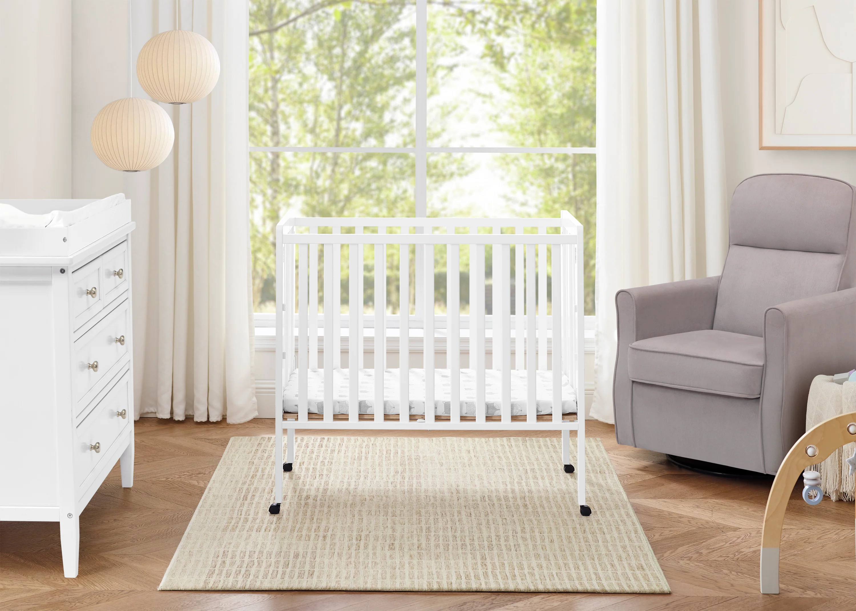 Lee Portable Folding Mini Crib with 1.5-Inch Mattress - Image 62