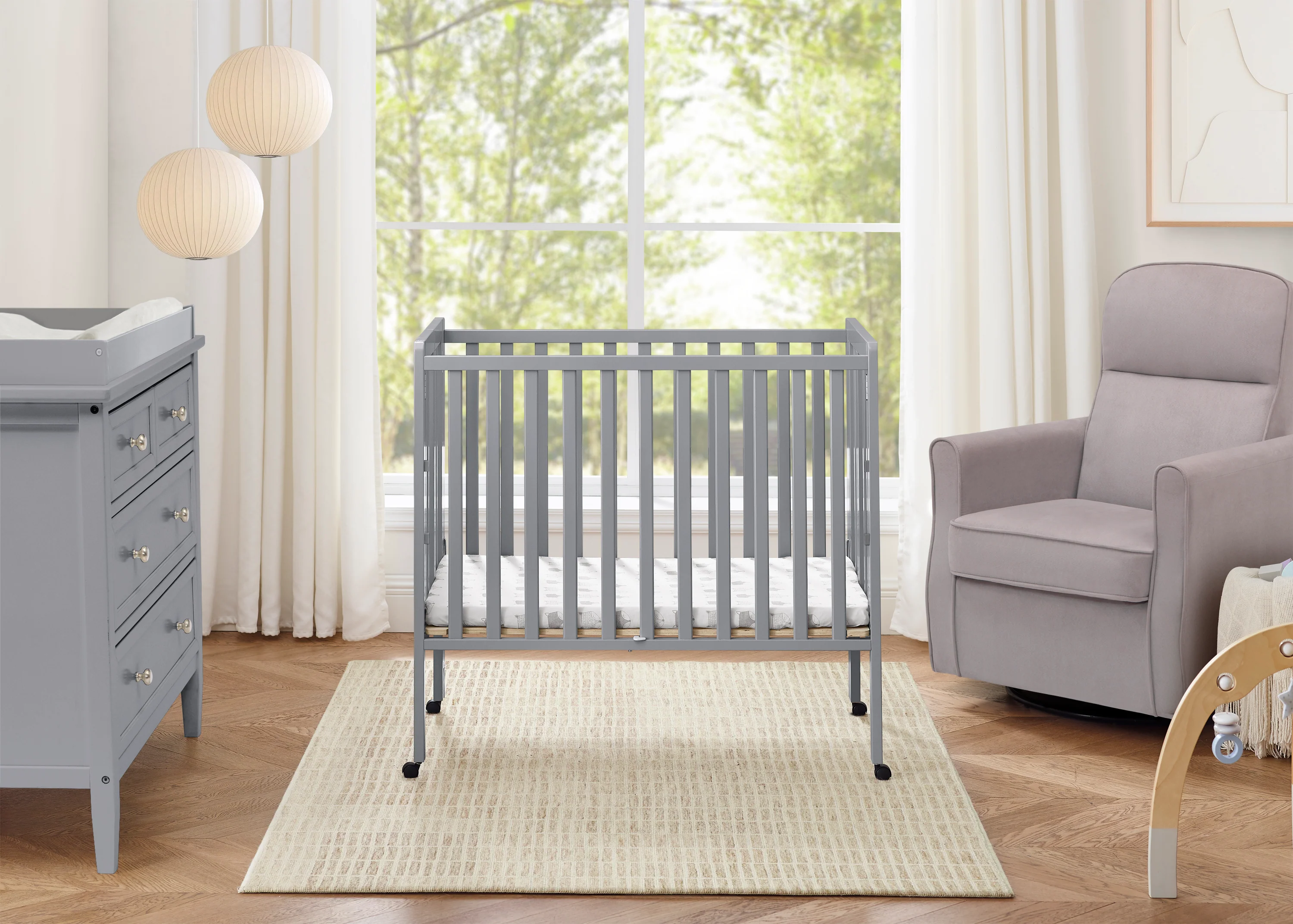 Lee Portable Folding Mini Crib with 1.5-Inch Mattress - Image 63