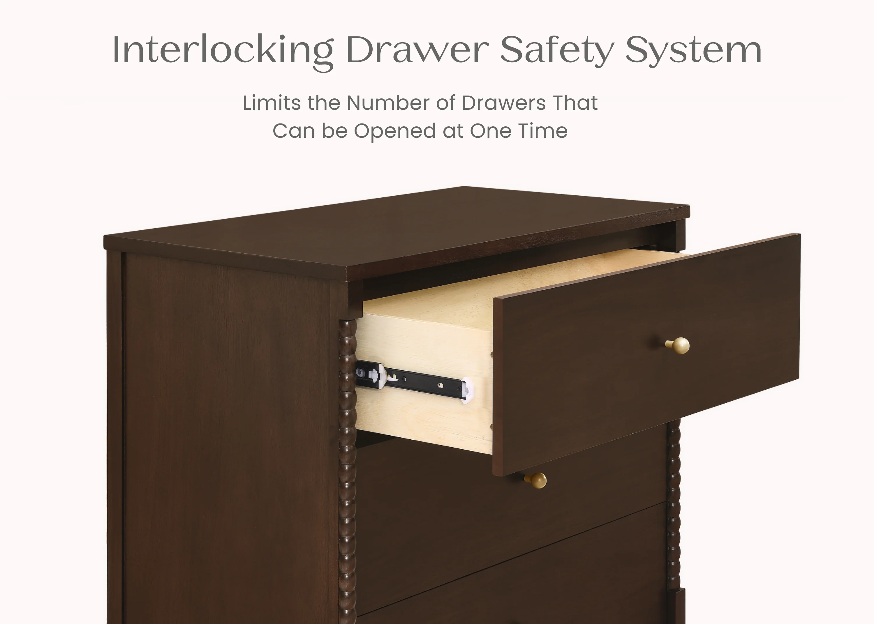 Lily 3 Drawer Dresser with Interlocking Drawers - Image 18