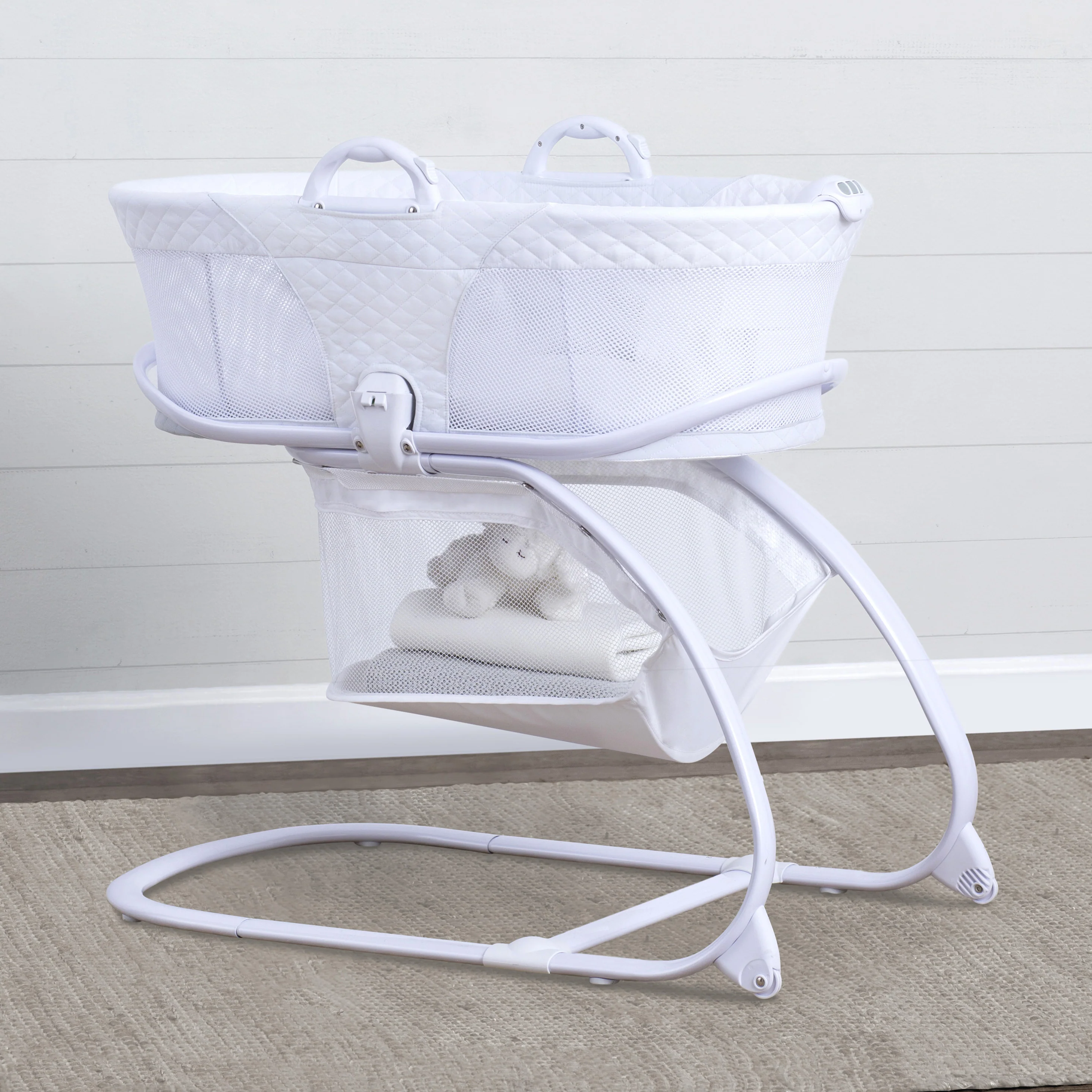 2-in-1 Moses Basket Bedside Bassinet Sleeper - Image 6