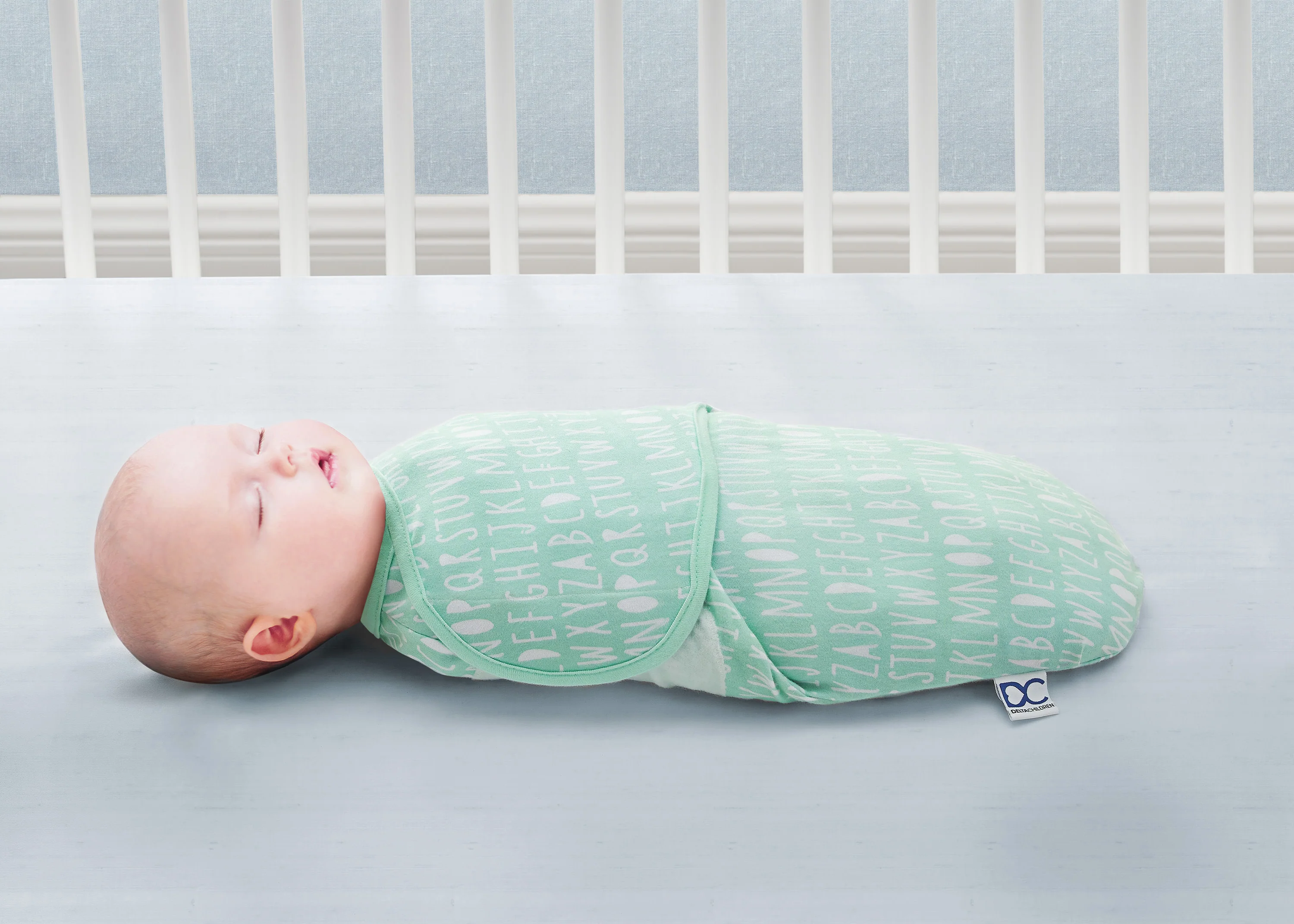 Little Lambs Adjustable Swaddle Wrap - Size Extra Small, Fits Babies 0-3 Months/4-7 lbs. - Image 3
