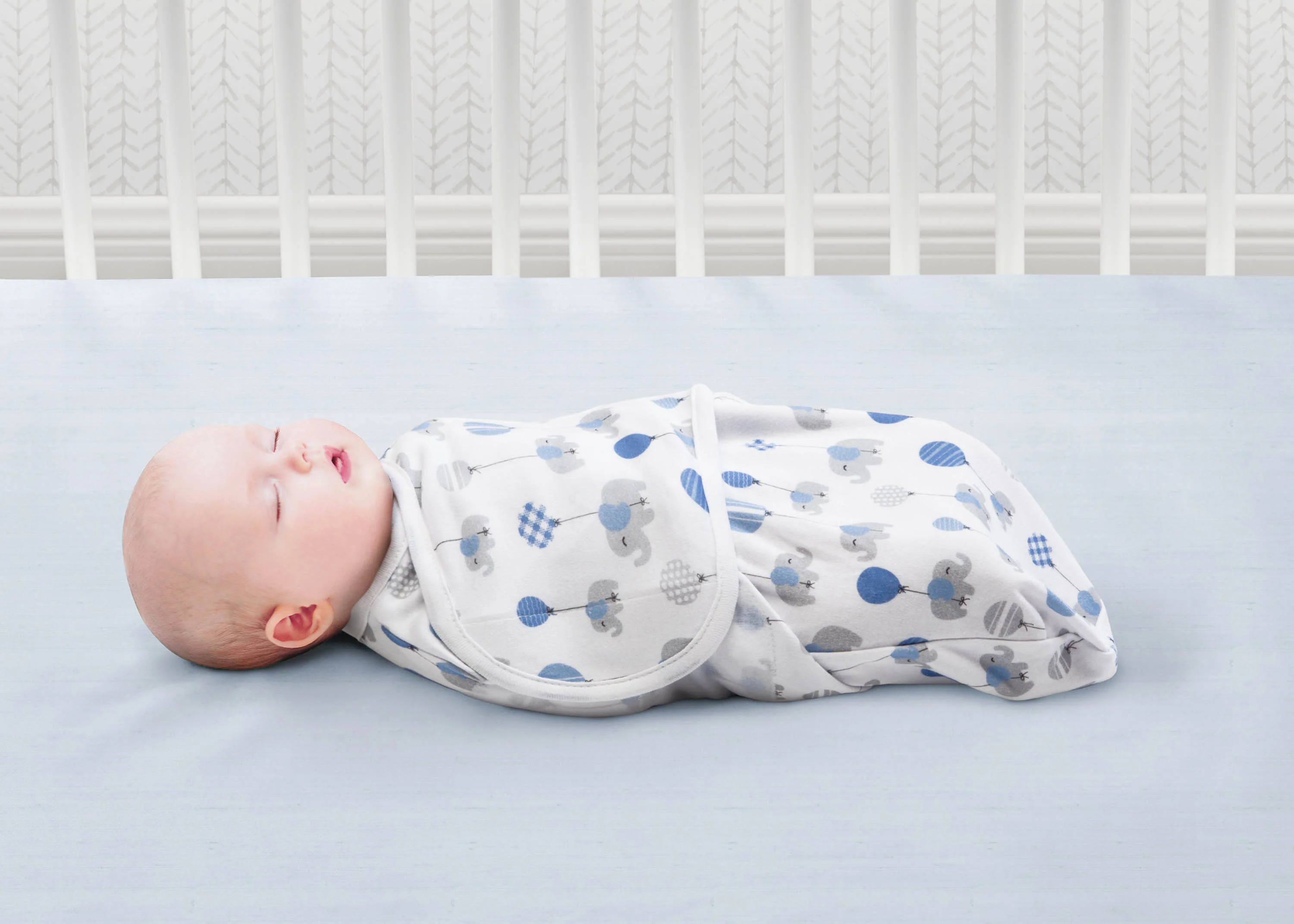 Little Lambs Adjustable Swaddle Wrap - Size Extra Small, Fits Babies 0-3 Months/4-7 lbs., 4-Pack - Image 3