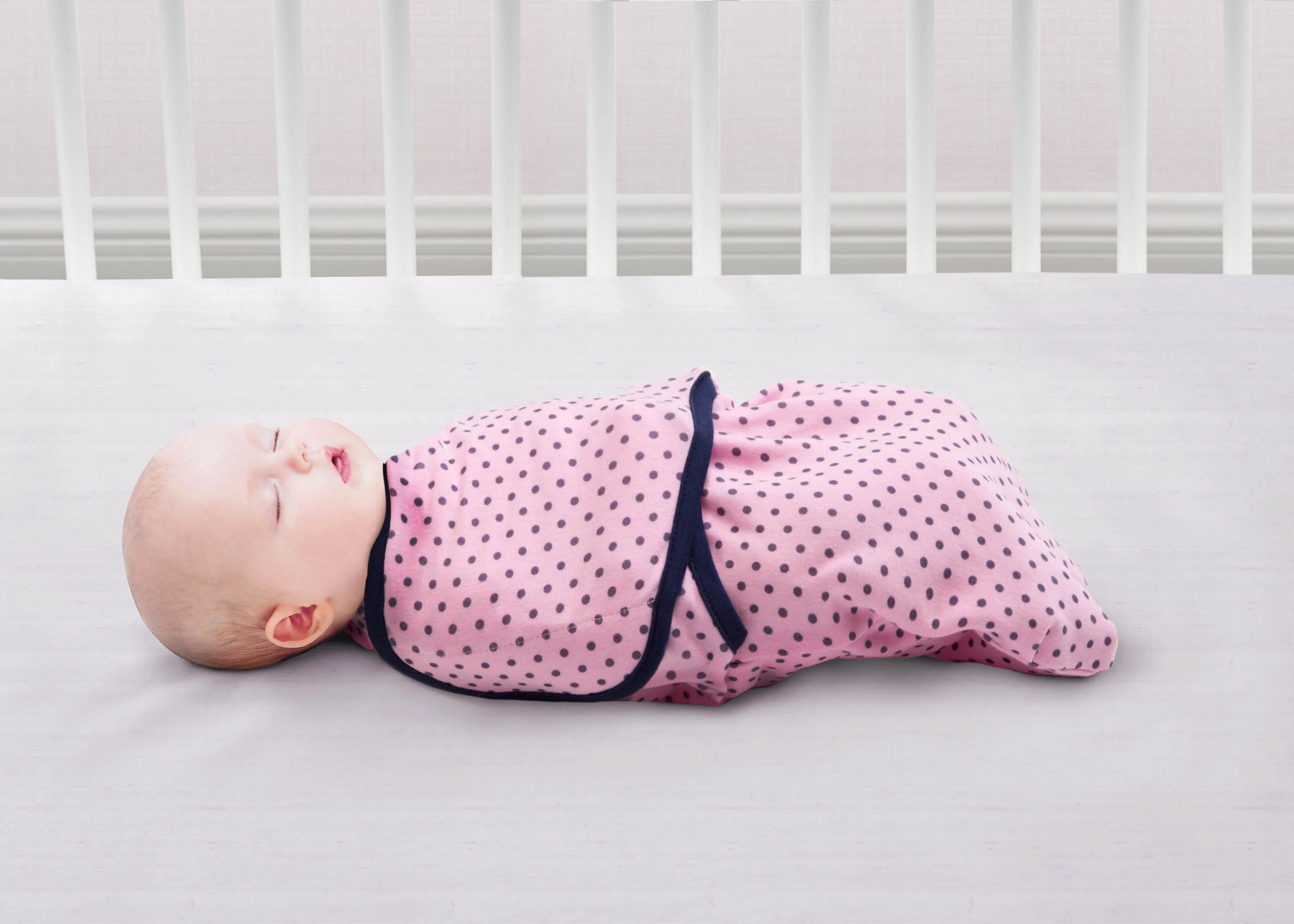 Little Lambs Adjustable Swaddle Wrap - Size Large, Fits Babies 3-6 Months/14-18 lbs.