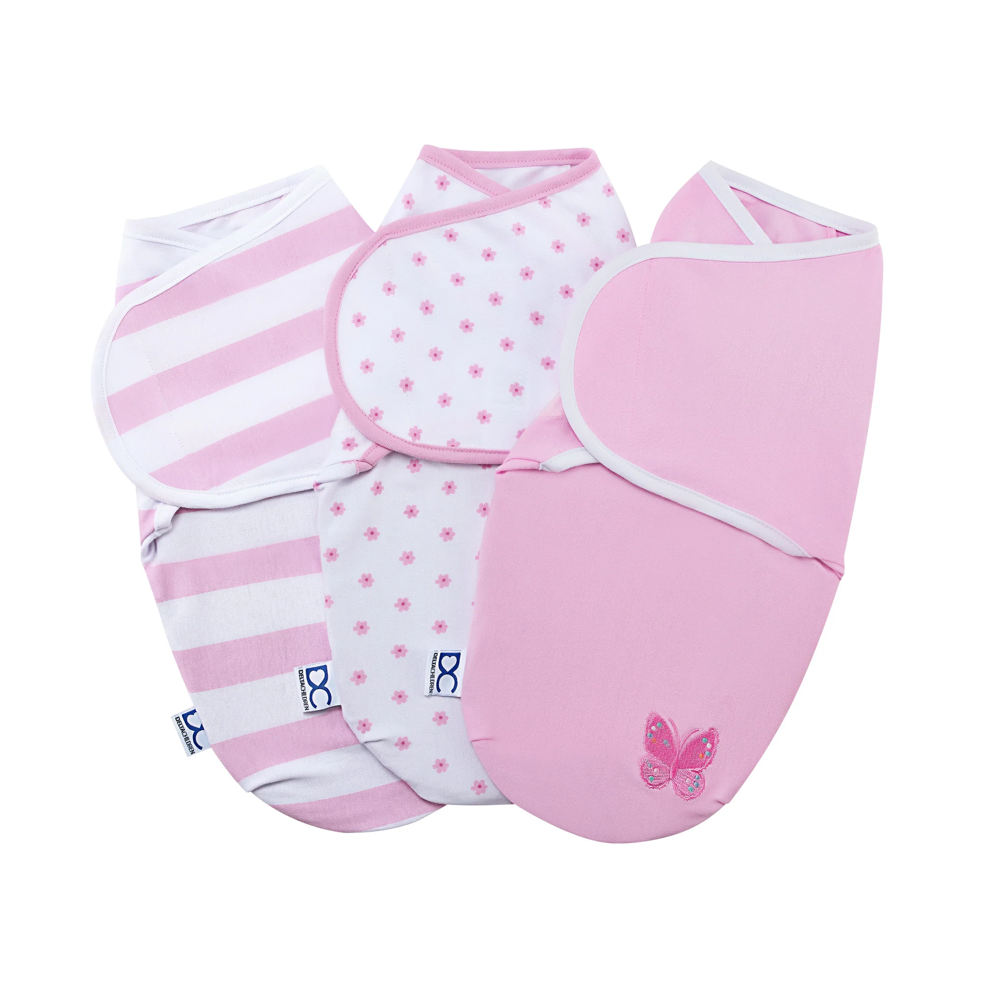 Little Lambs Adjustable Swaddle Wrap - Size Large, Fits Babies 3-6 Months/14-18 lbs., 3-Pack - Image 2
