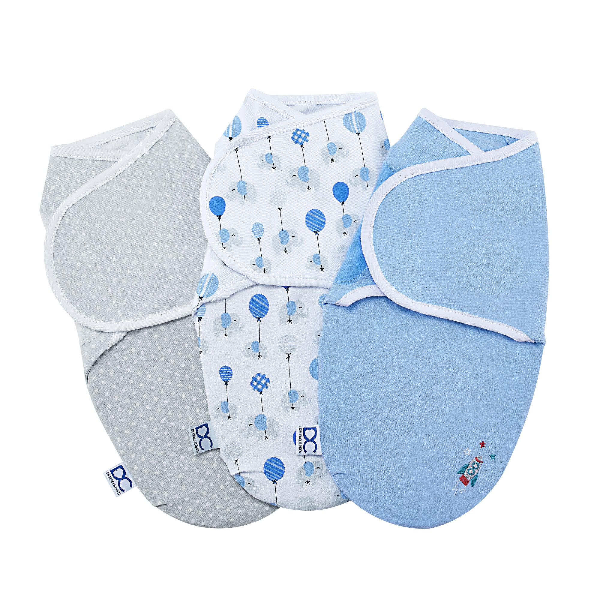 Little Lambs Adjustable Swaddle Wrap - Size Large, Fits Babies 3-6 Months/14-18 lbs., 3-Pack - Image 6