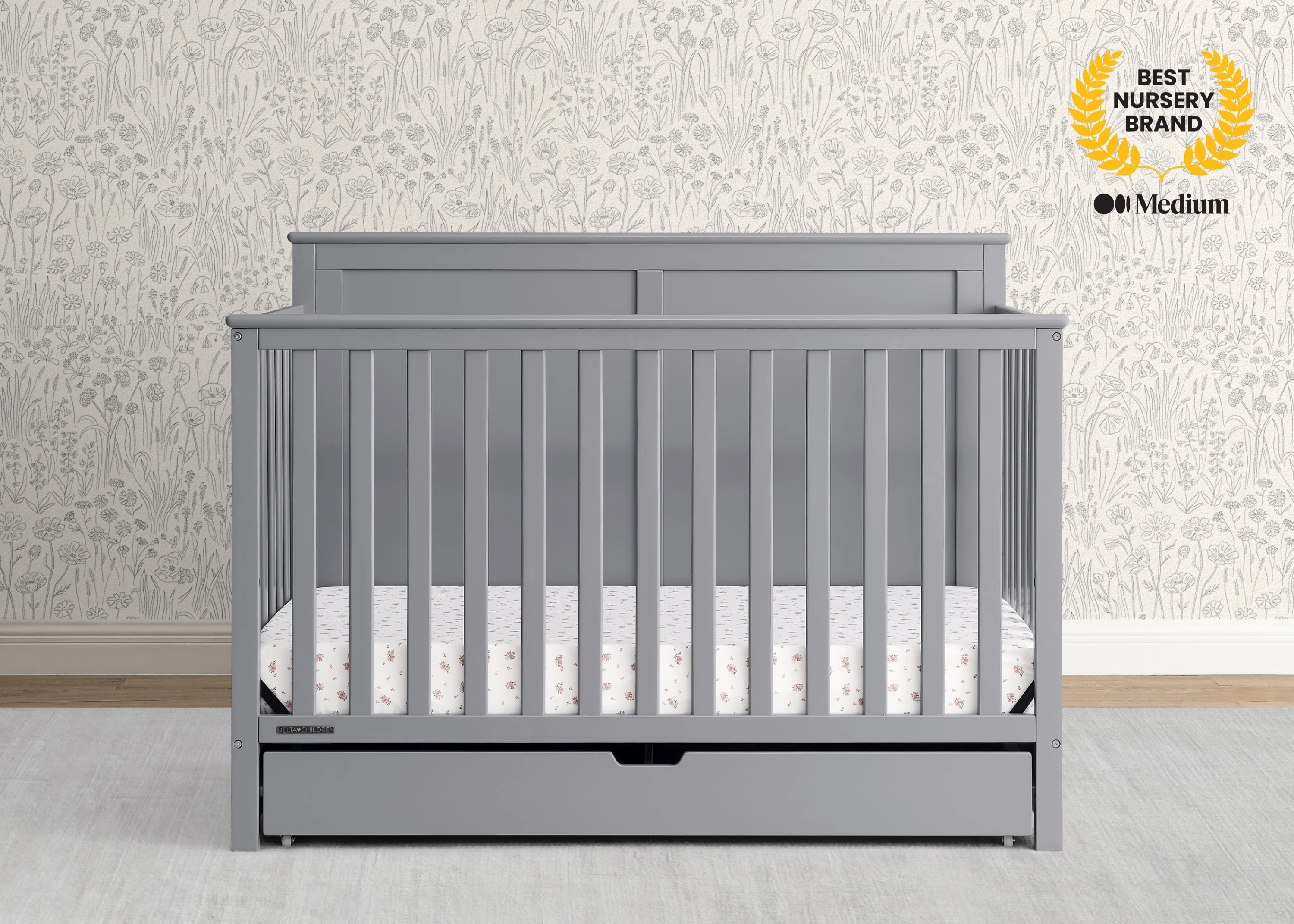 Logan 6-in-1 Convertible Crib with Underdrawer - Image 2