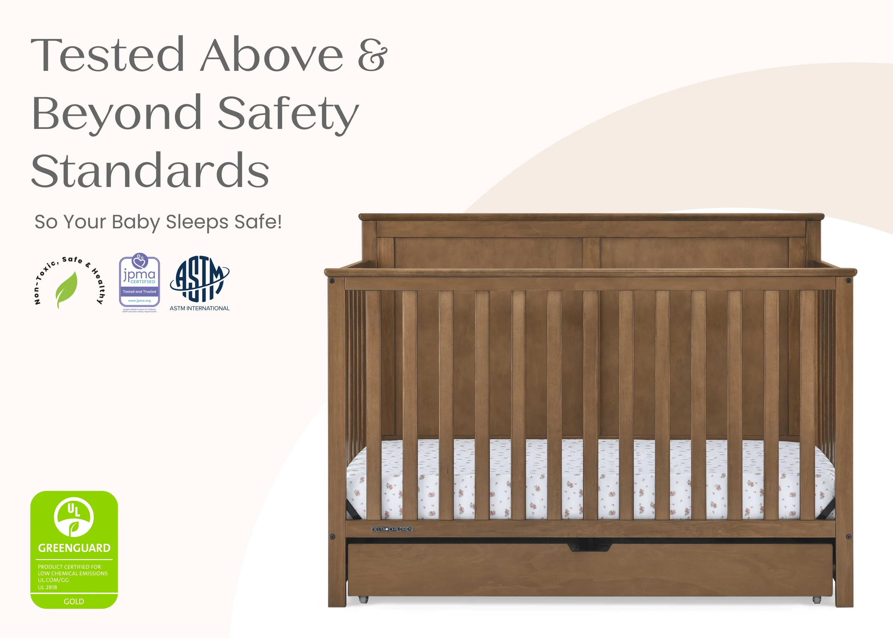 Logan 6-in-1 Convertible Crib with Underdrawer - Image 49